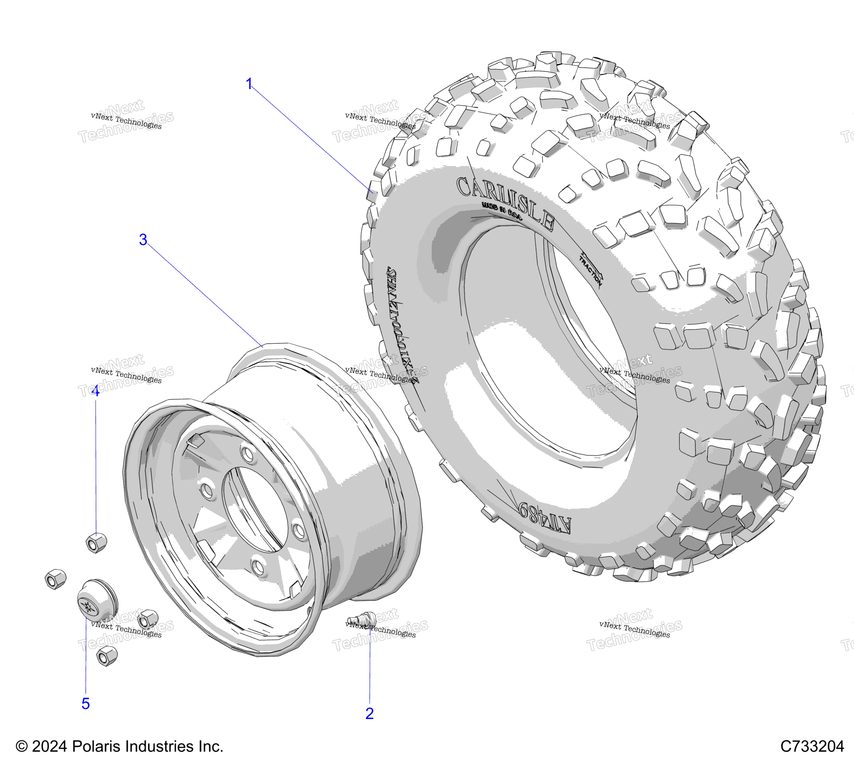 Колёса, передние R24taa99a1/B1/Tae99a1/B1