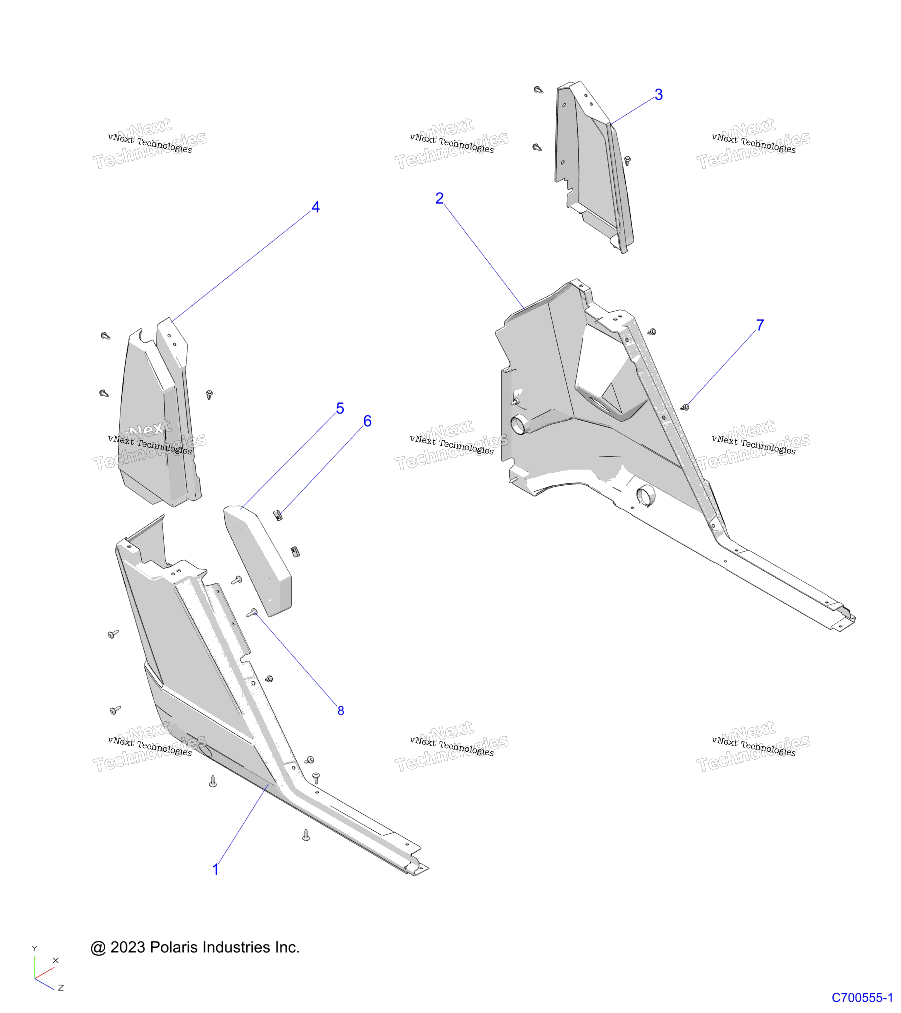 Body, задний Fenders