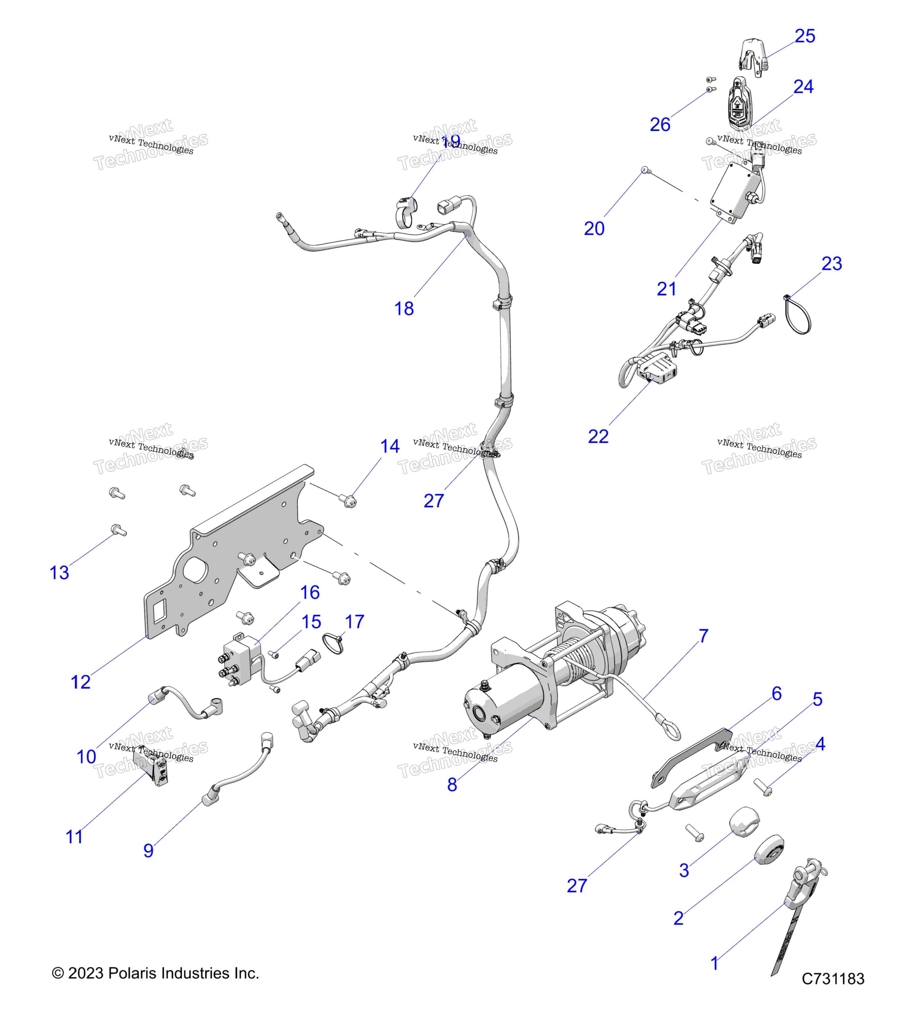 Chassis, лебёдка