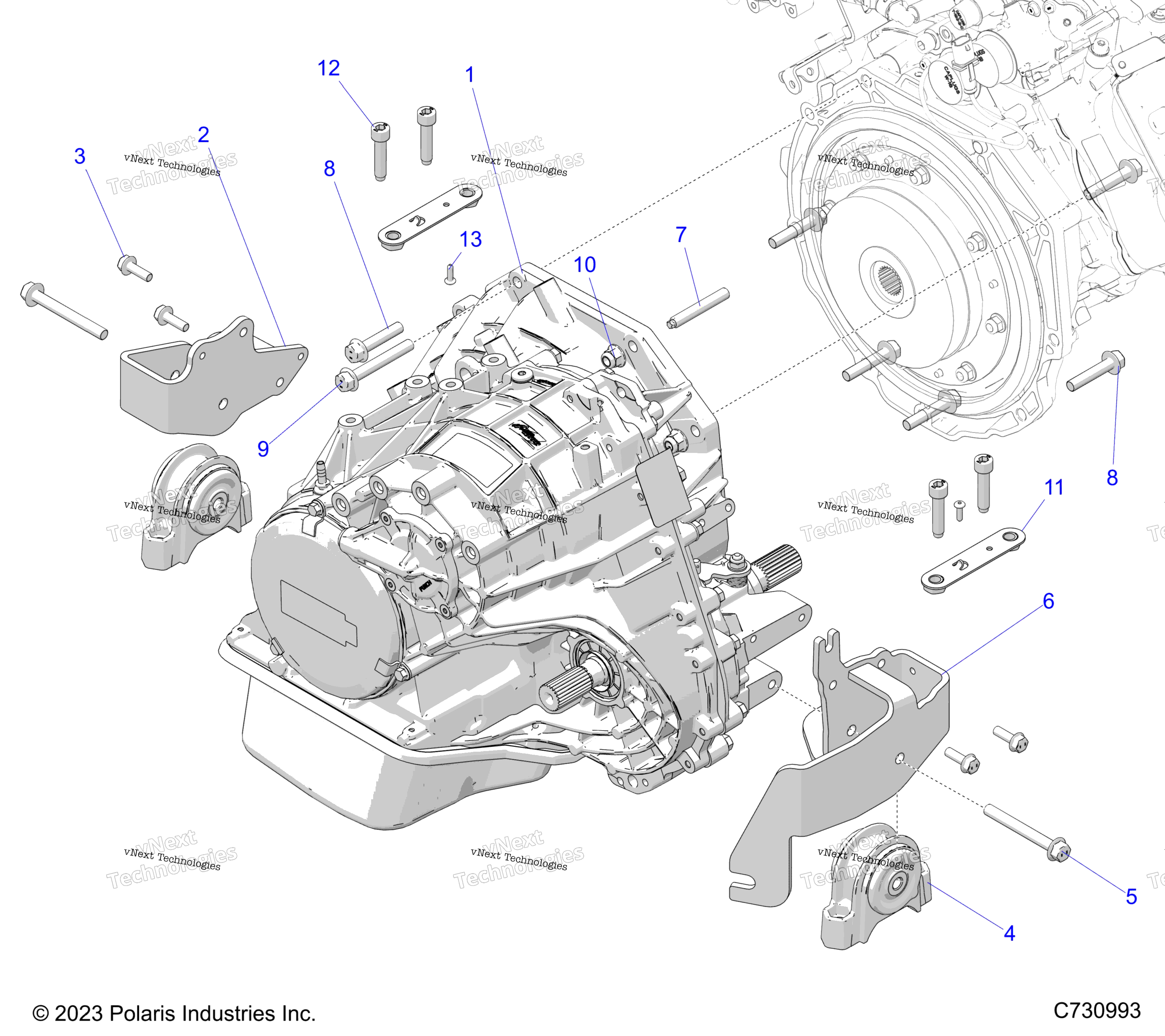 Привод Train, Transmission Mounting