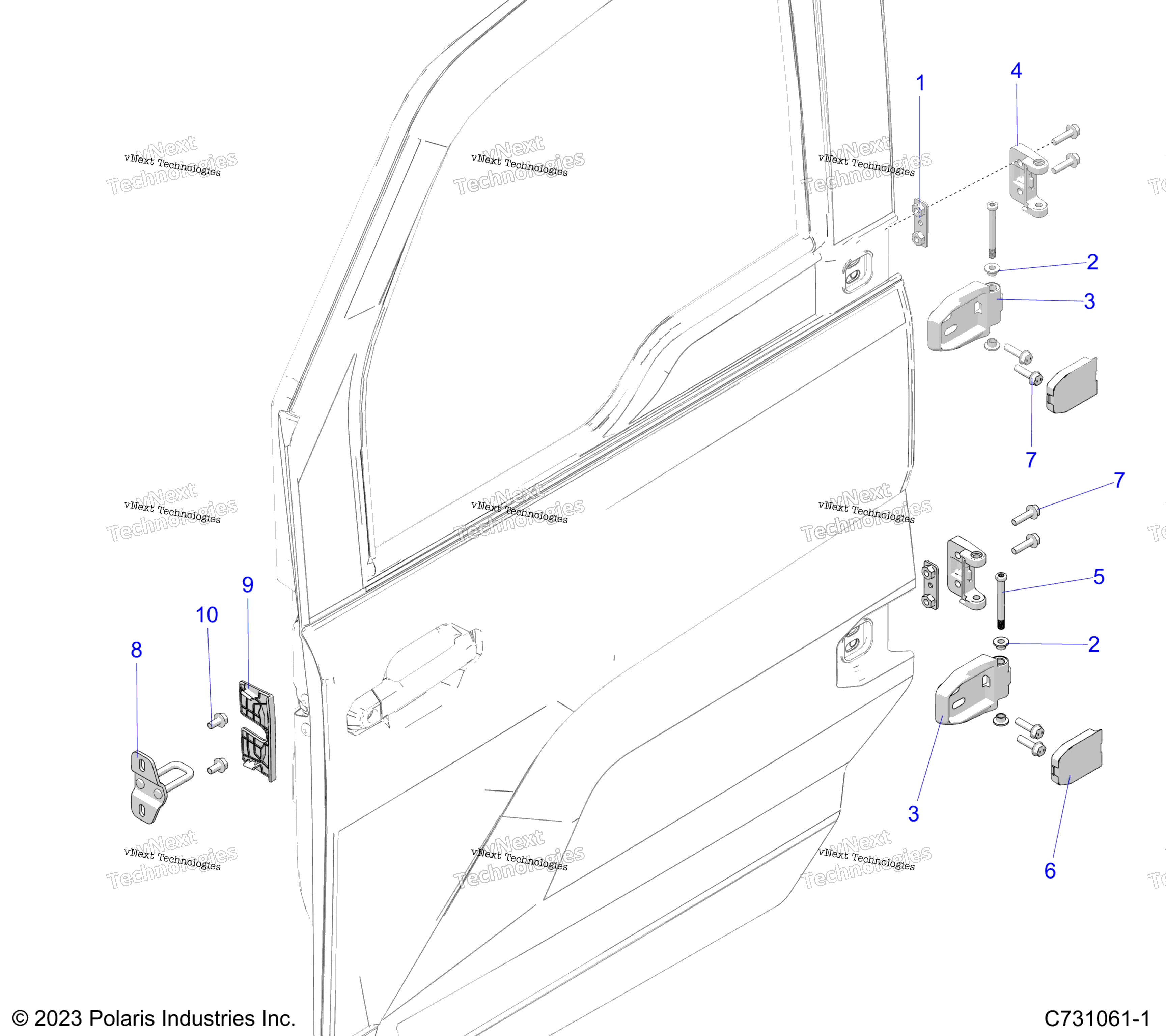 Body, Door Mounting, передний