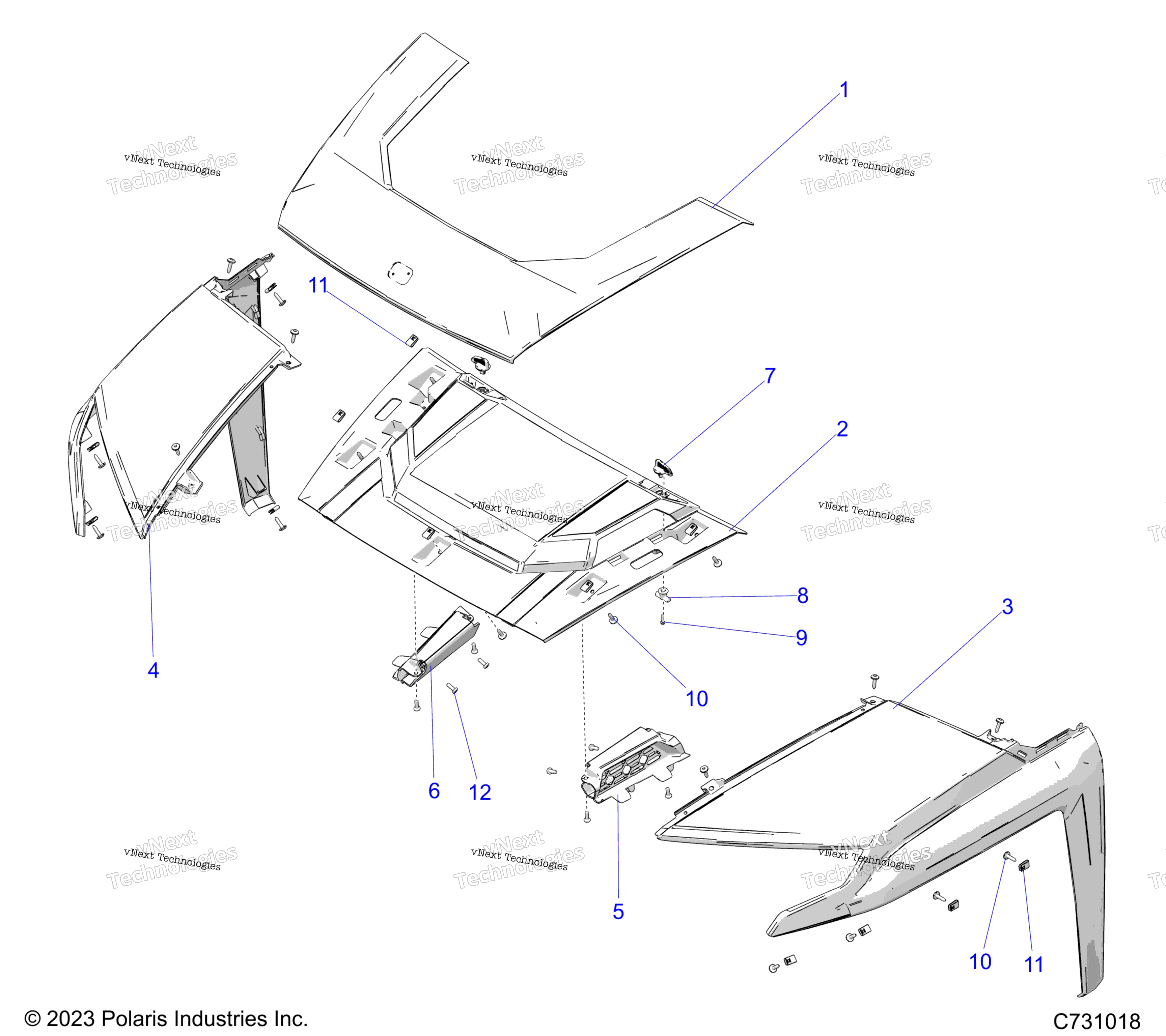 Body, Hood и передний Fenders
