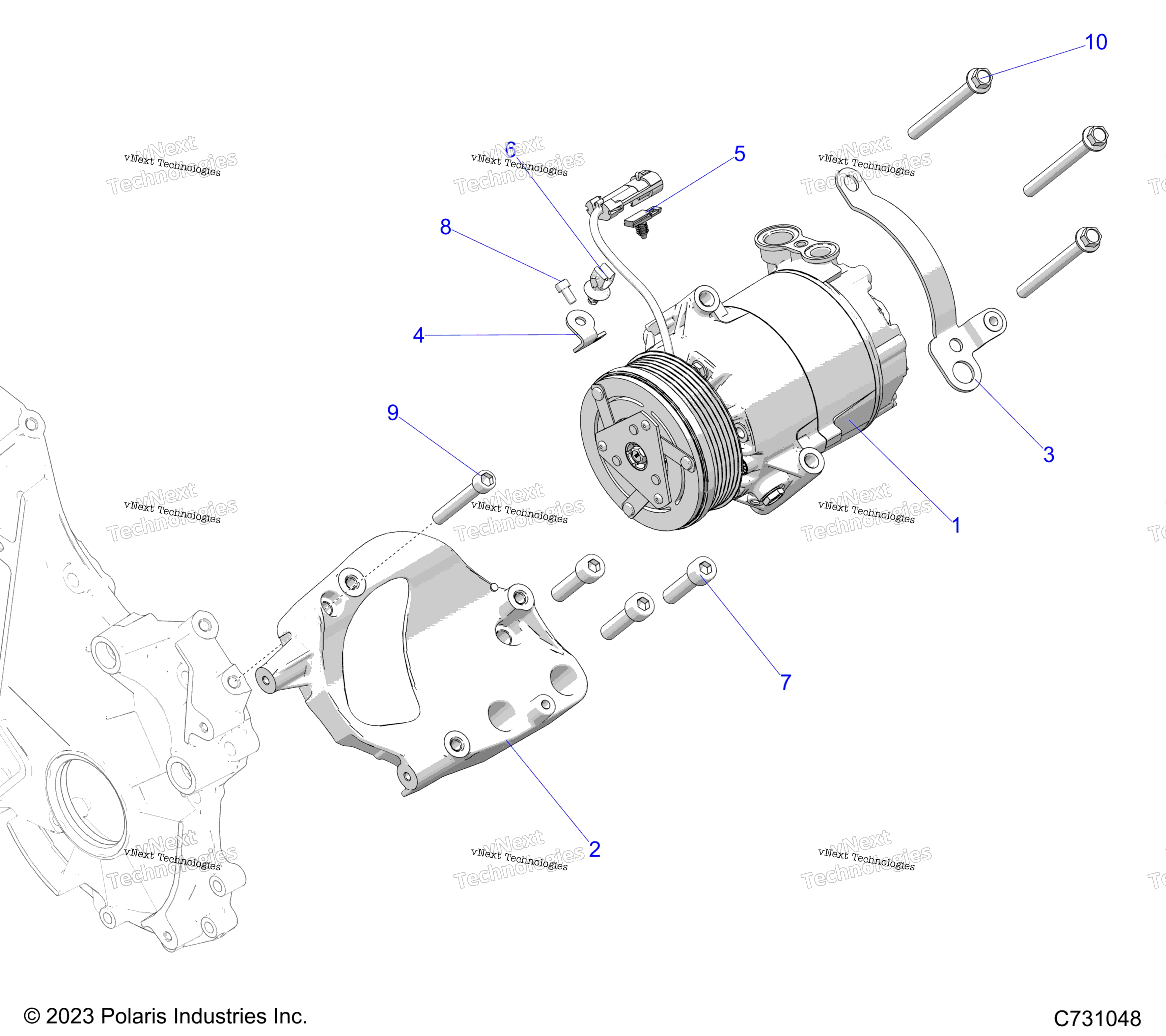 двигатель Hvac Compressor