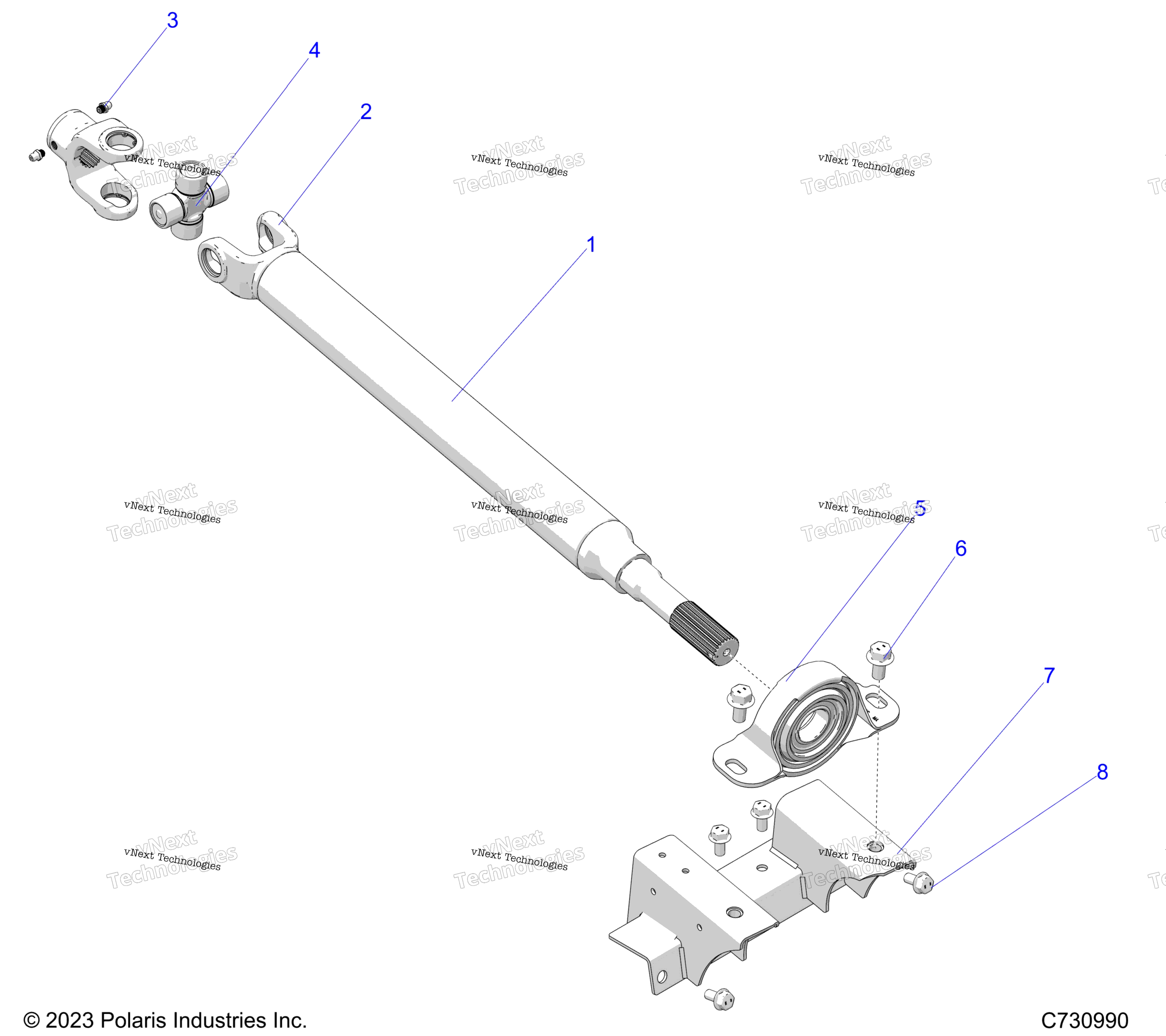 Привод Train, Mid Prop Shaft