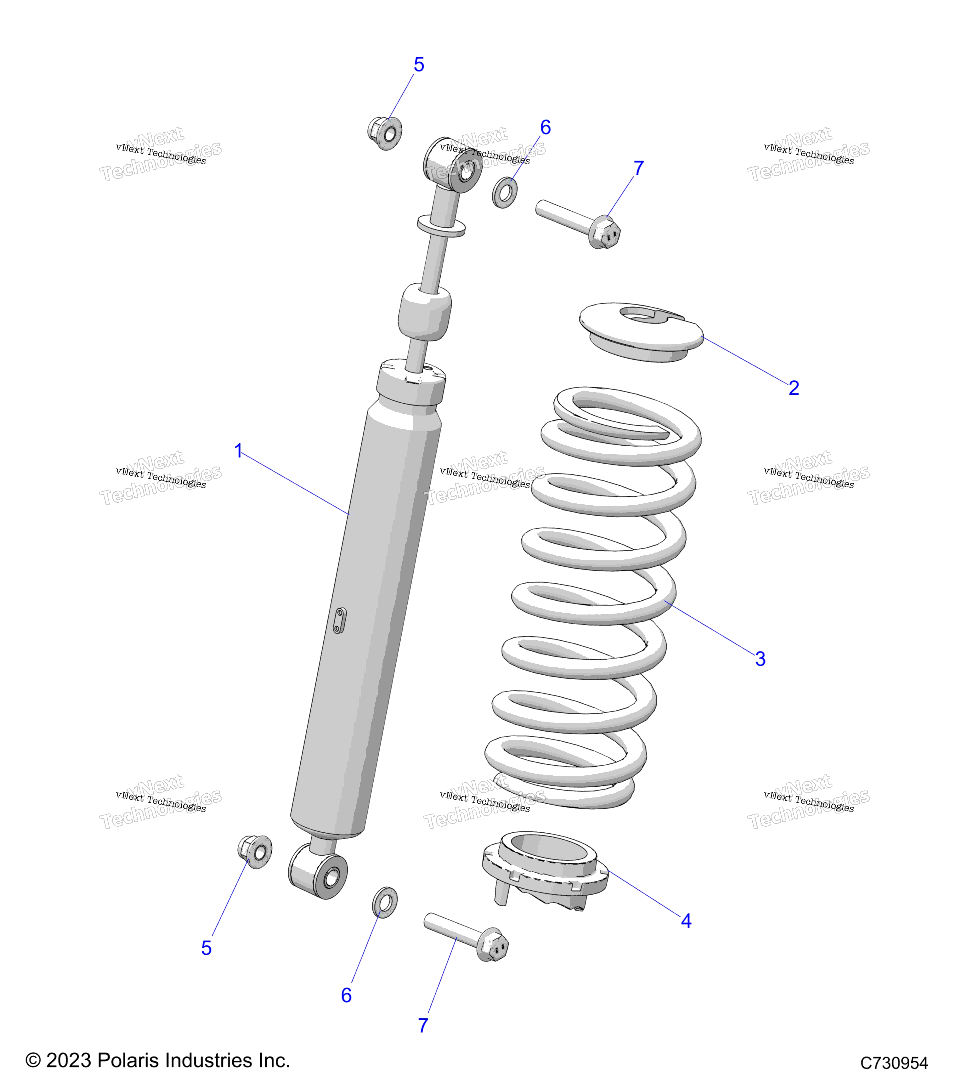 Подвеска, передний амортизатор Mounting