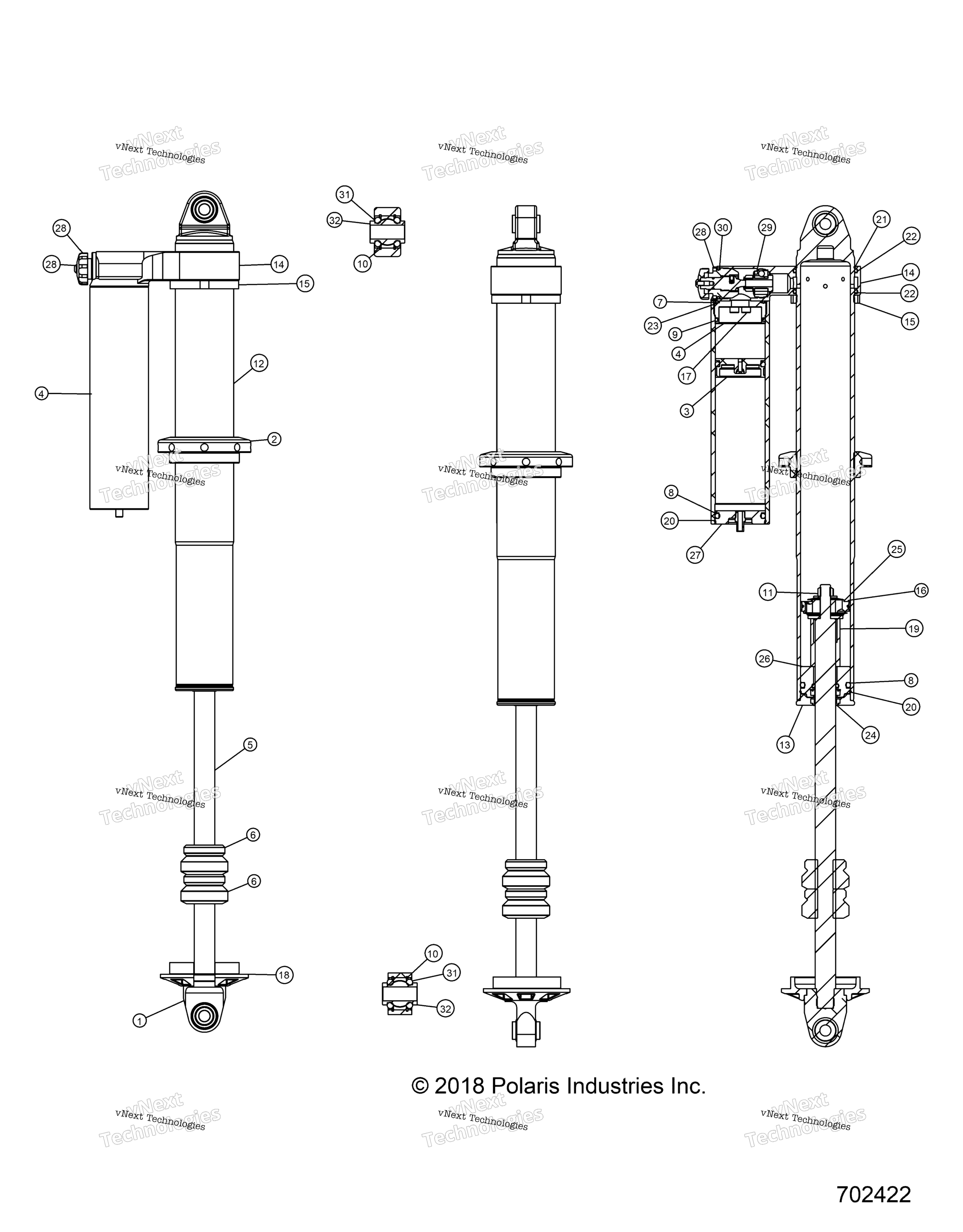 Подвеска, задний амортизатор Internals H.Lift Z20nam99al