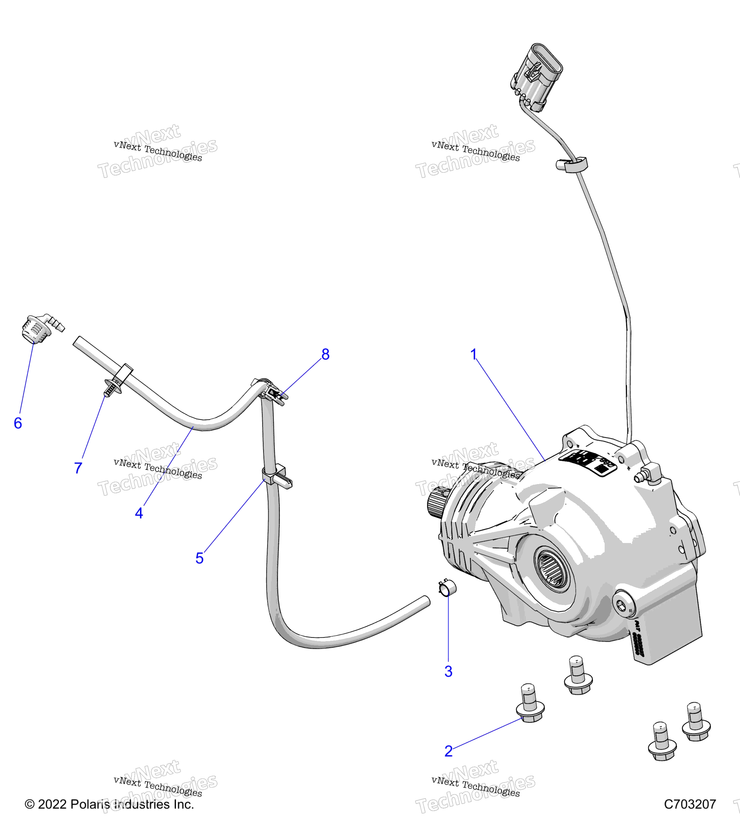 Трансмиссия, передний редуктор Mounting