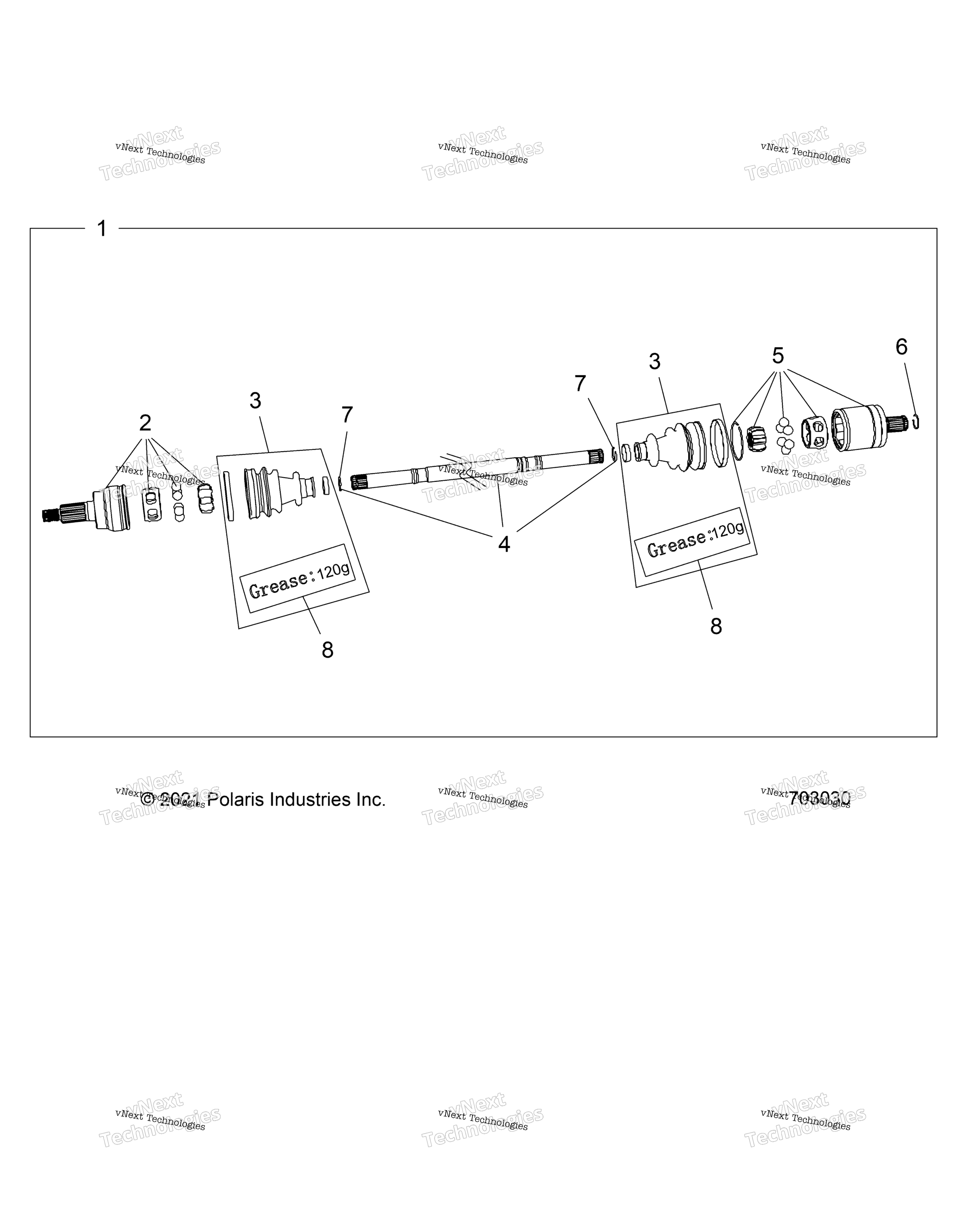 Привод Train, Half Shaft, Front