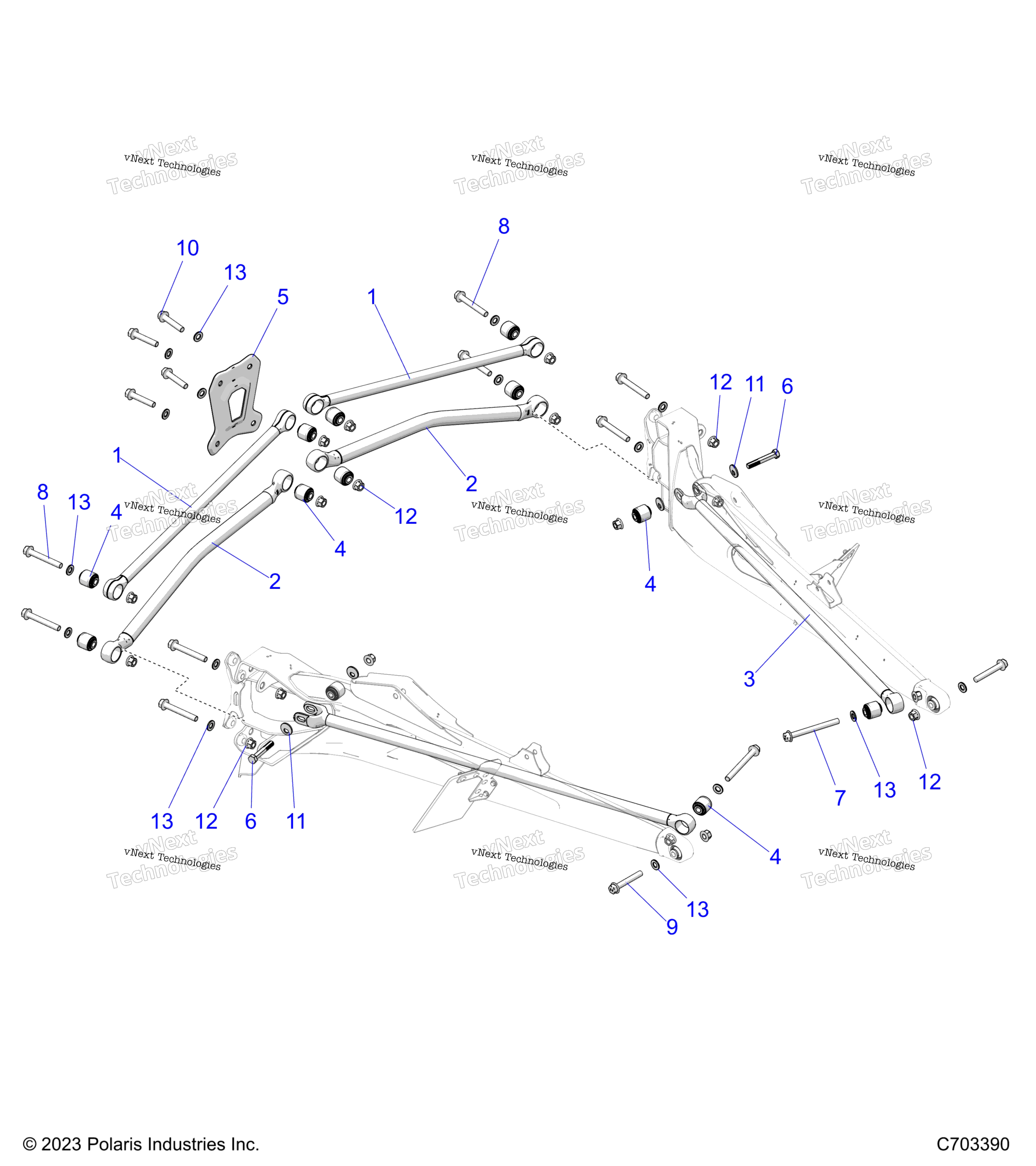Подвеска, задняя Trailing Arms Mounting