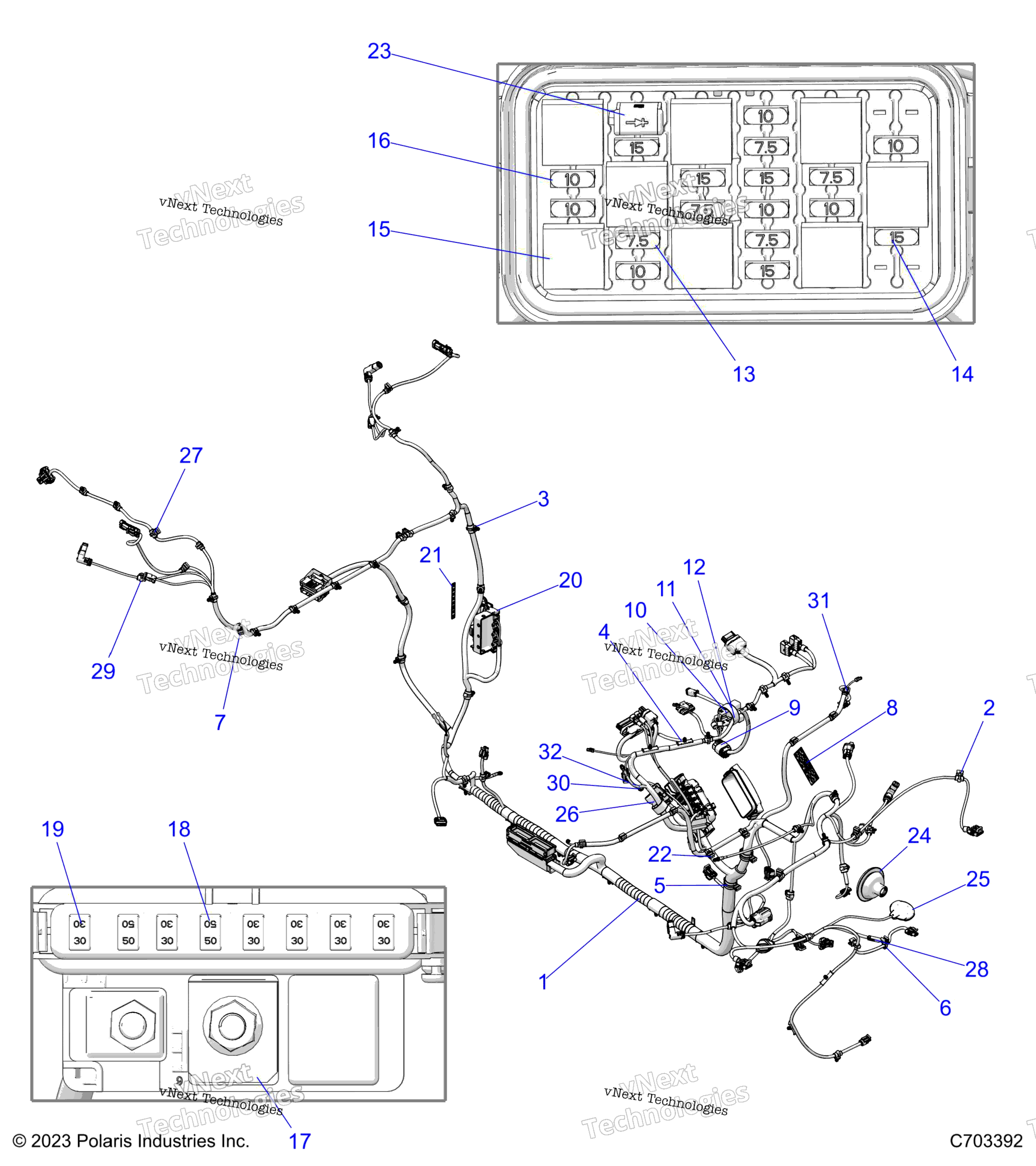 Electrical, провод Harness, Chassis