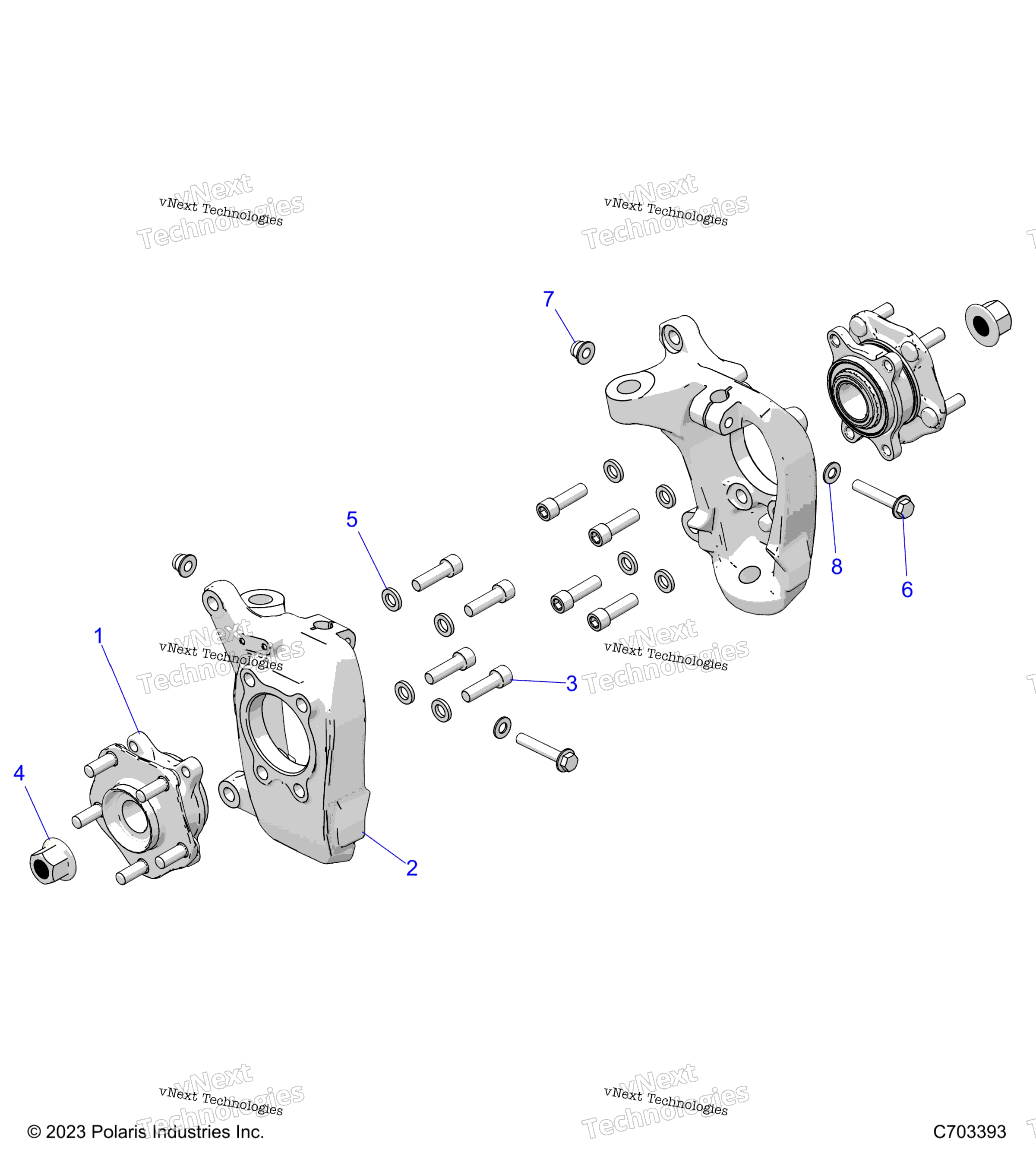 Подвеска, передняя Carrier And Hub