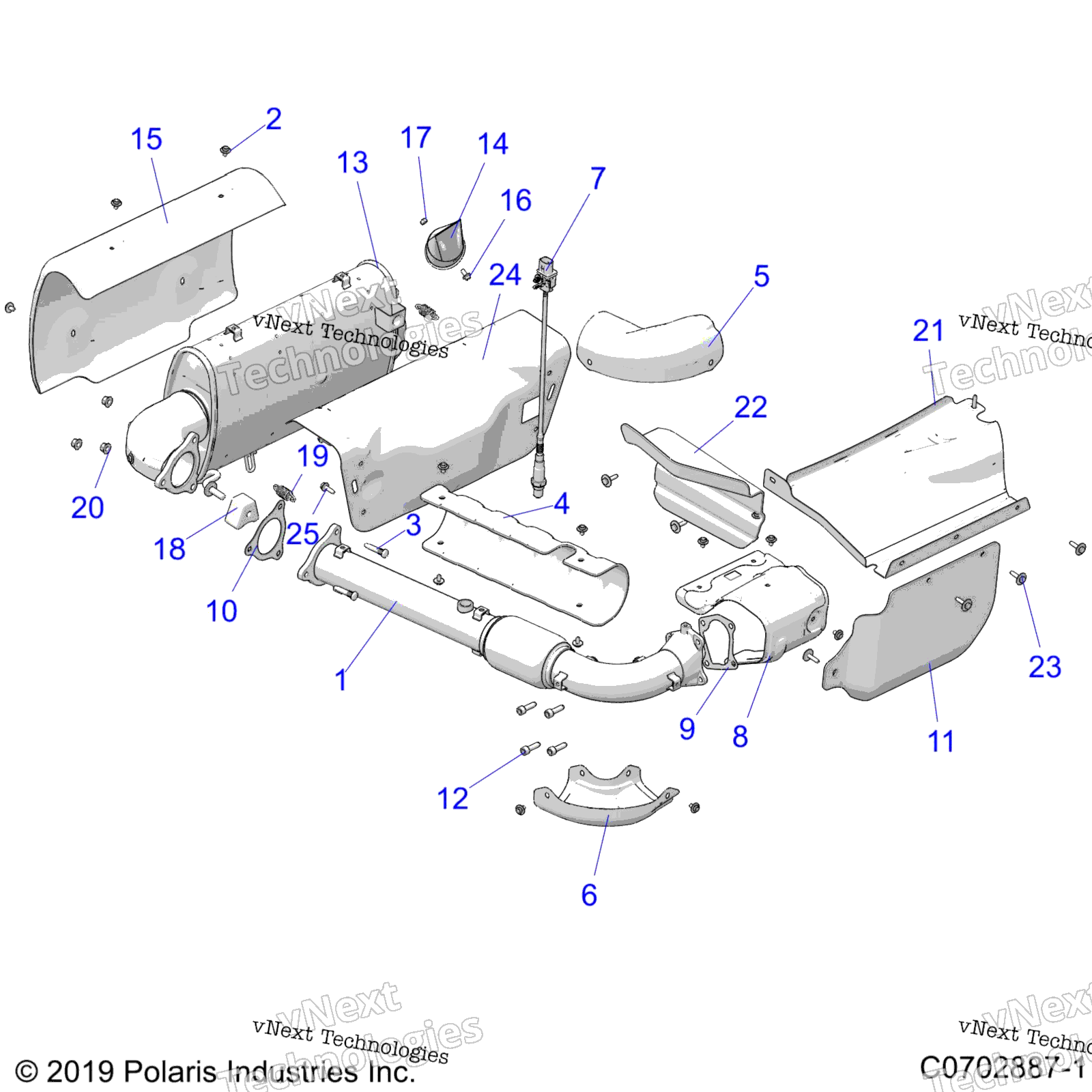Двигатель, выхлопная система Z24r4e92a/92B