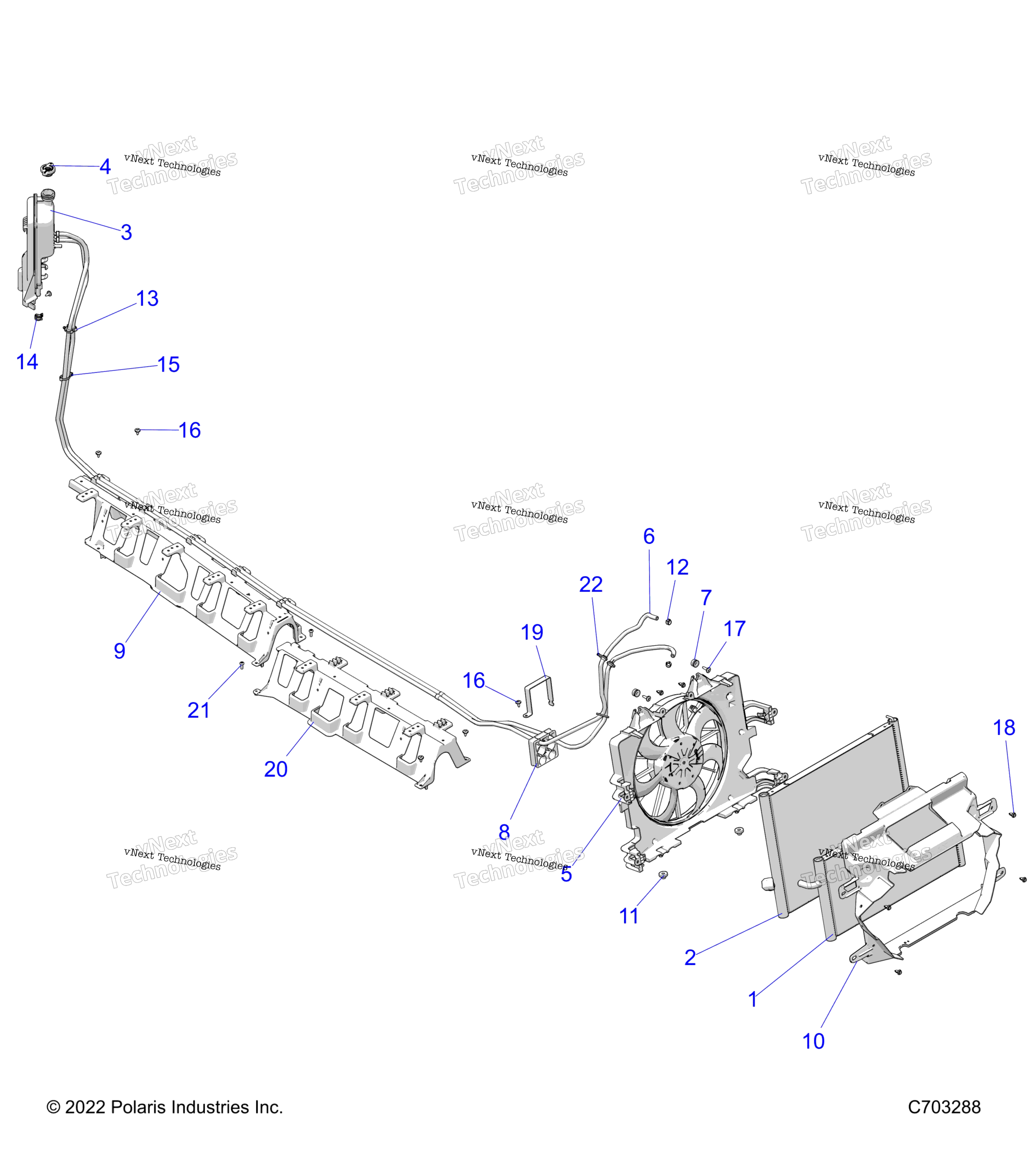 Engine, Cooling, радиатор
