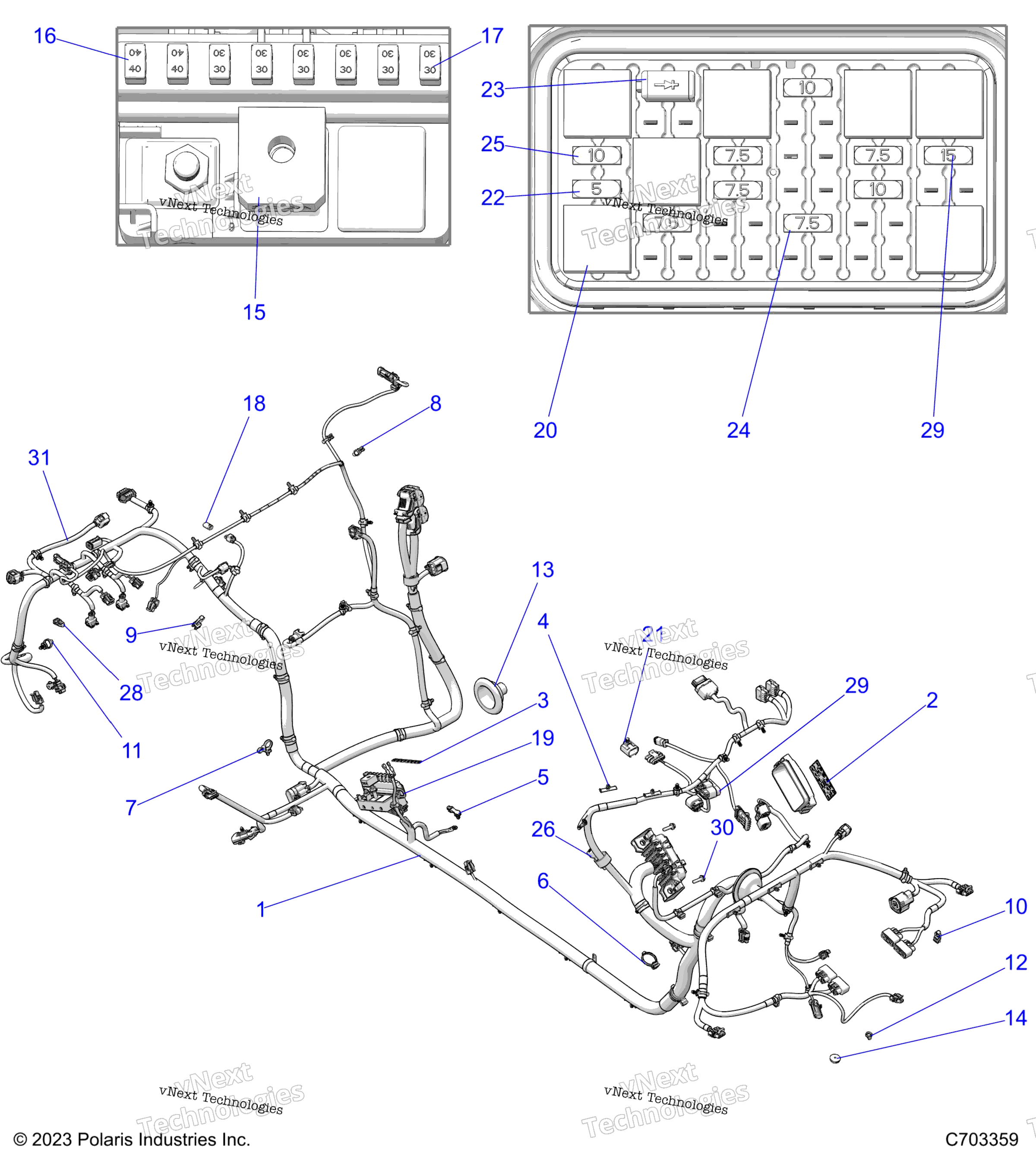 Electrical, провод Harness, Chassis
