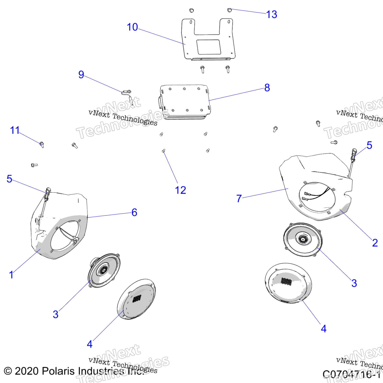 электрооборудование аудио Speakers, Ride Command Z24ask99a5