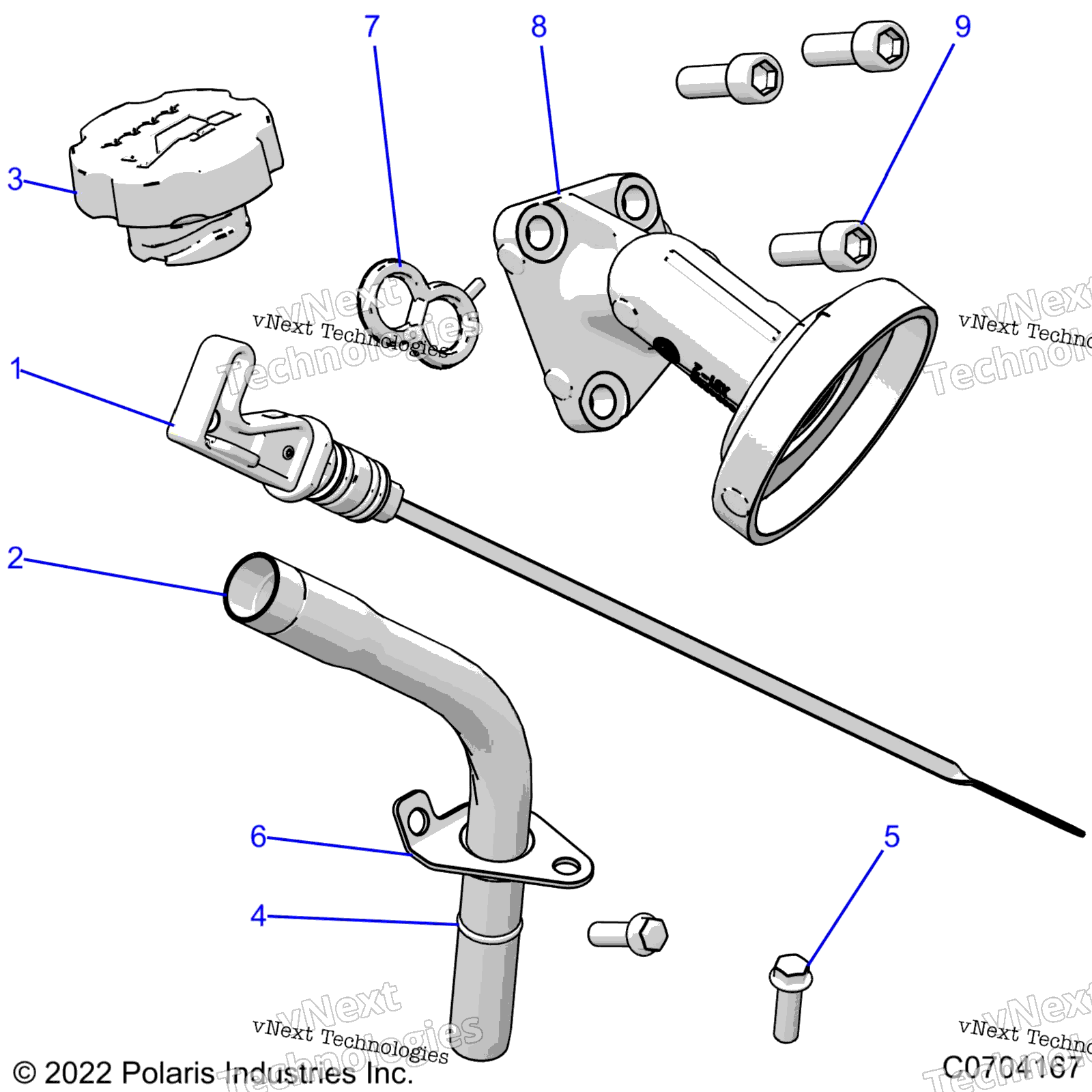 Engine, масляный Dipstick