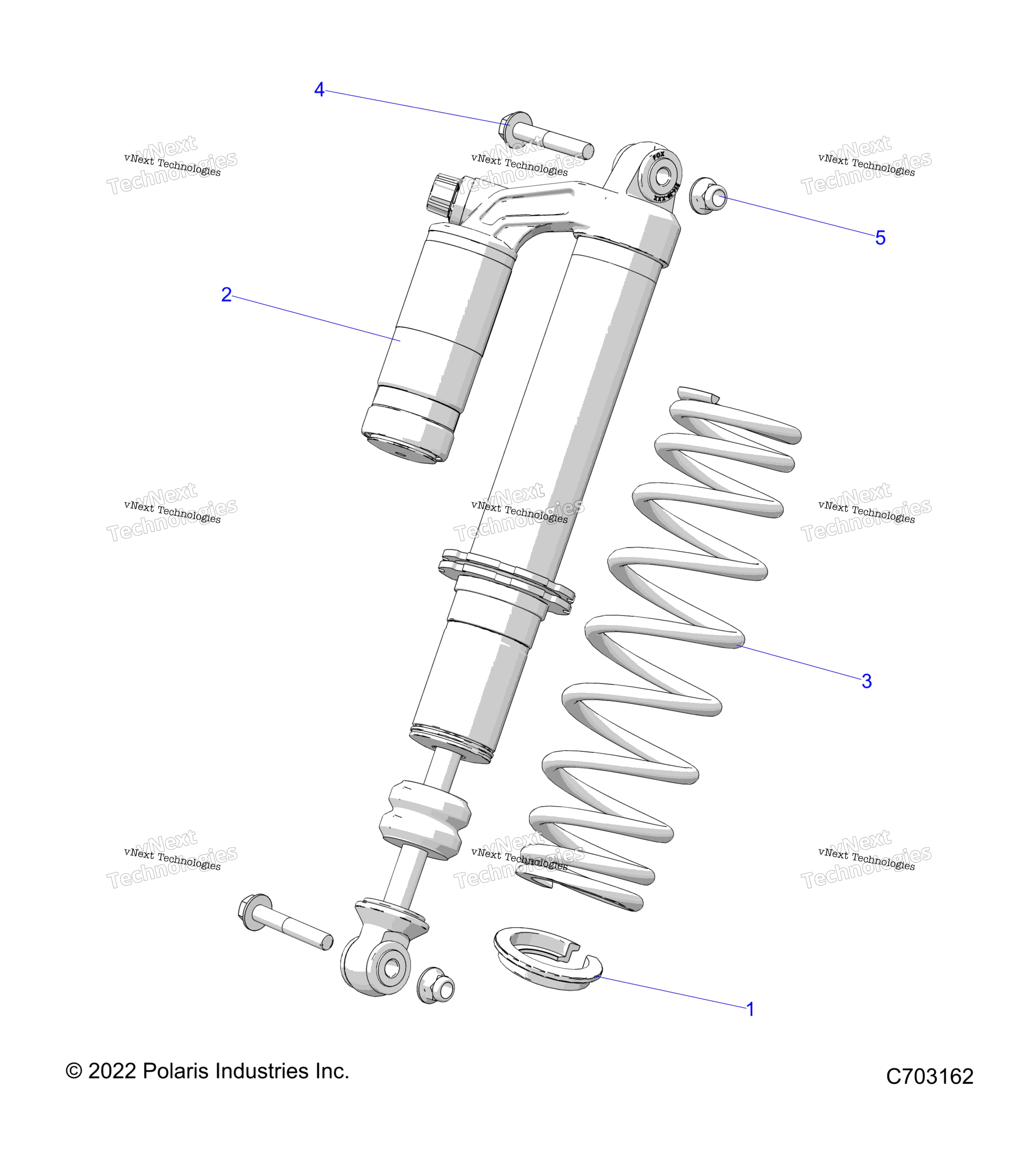 Подвеска, передний амортизатор Mounting