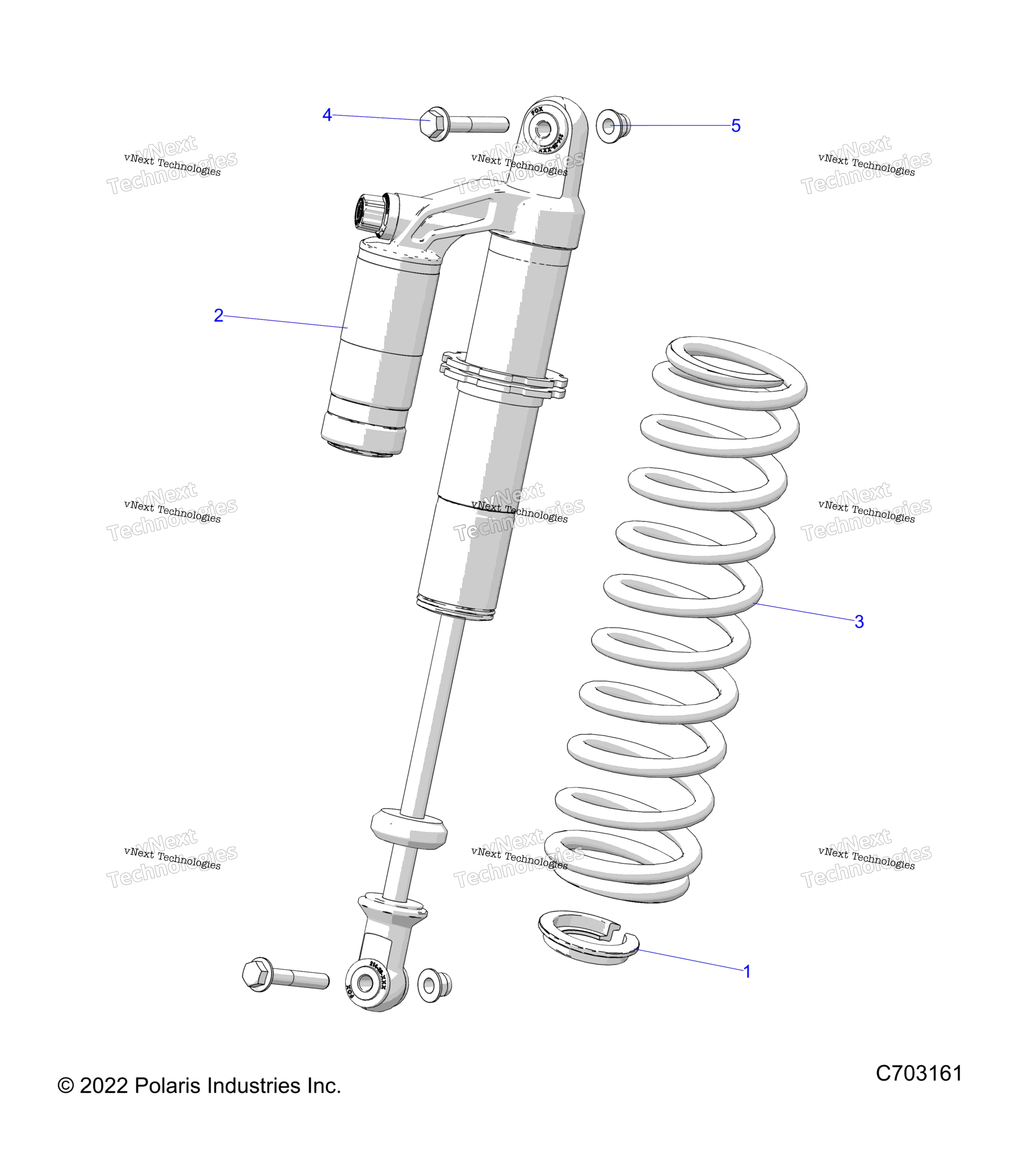 Подвеска, задний амортизатор Mounting