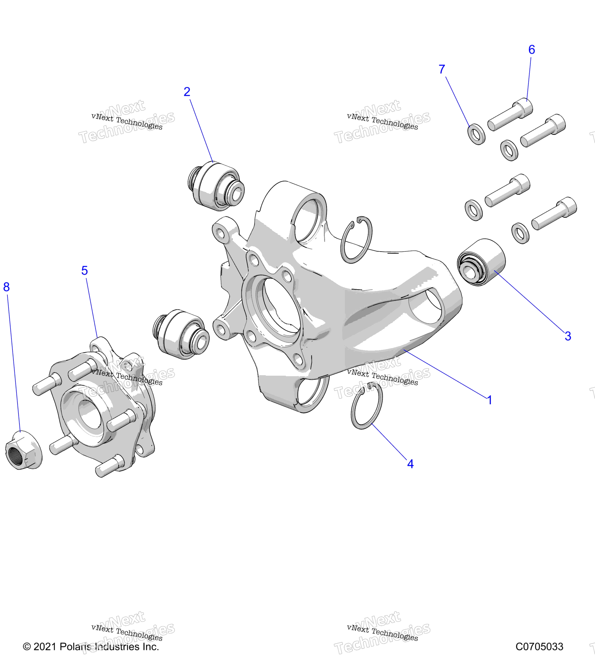 Подвеска, задняя Carrier And Hub
