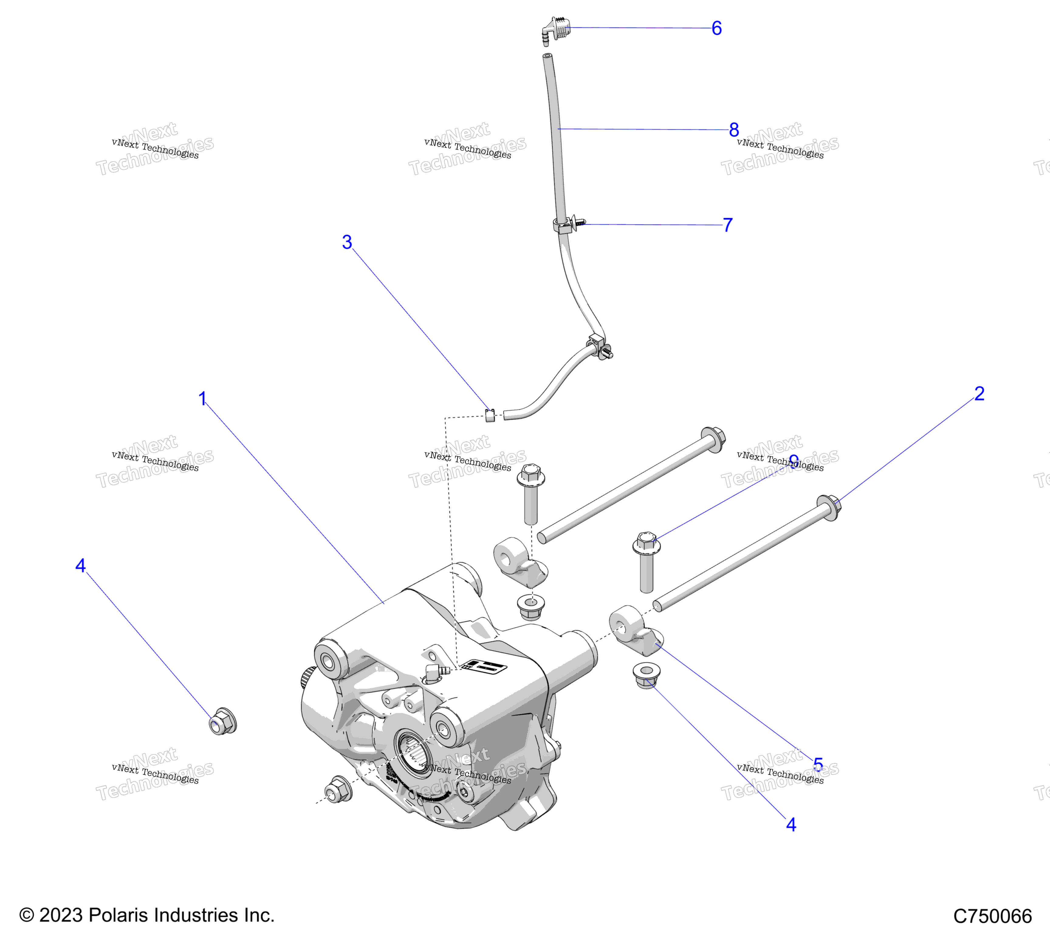 Трансмиссия, передний редуктор Mounting Z24gae92a/92B
