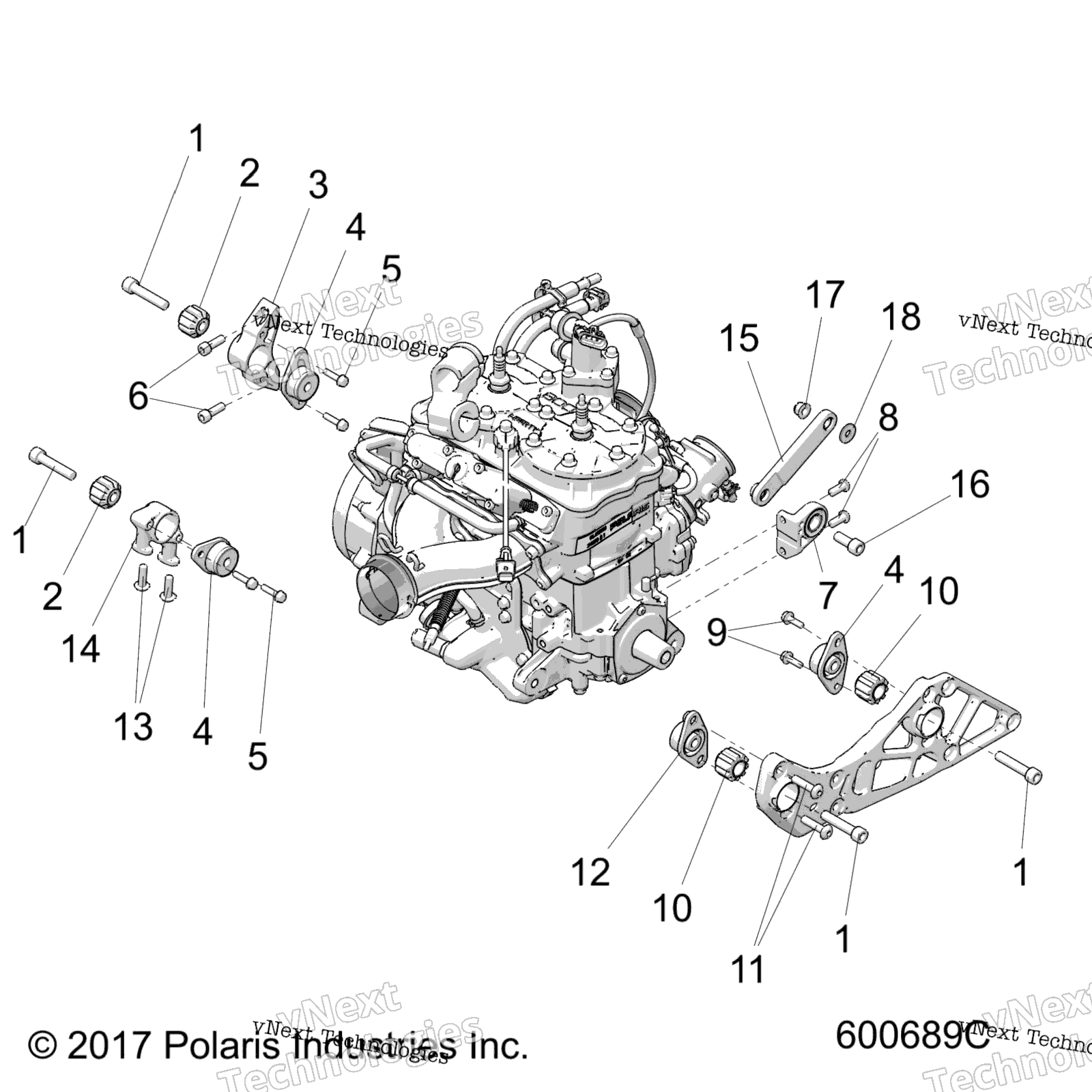 Двигатель, крепление & Long Block All Options