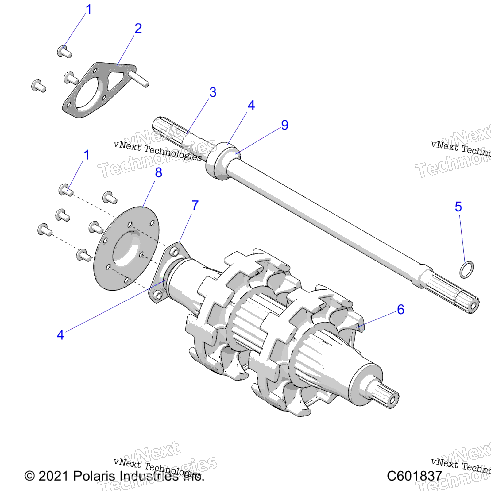 Привод Train, Jackshaft & Driveshaft