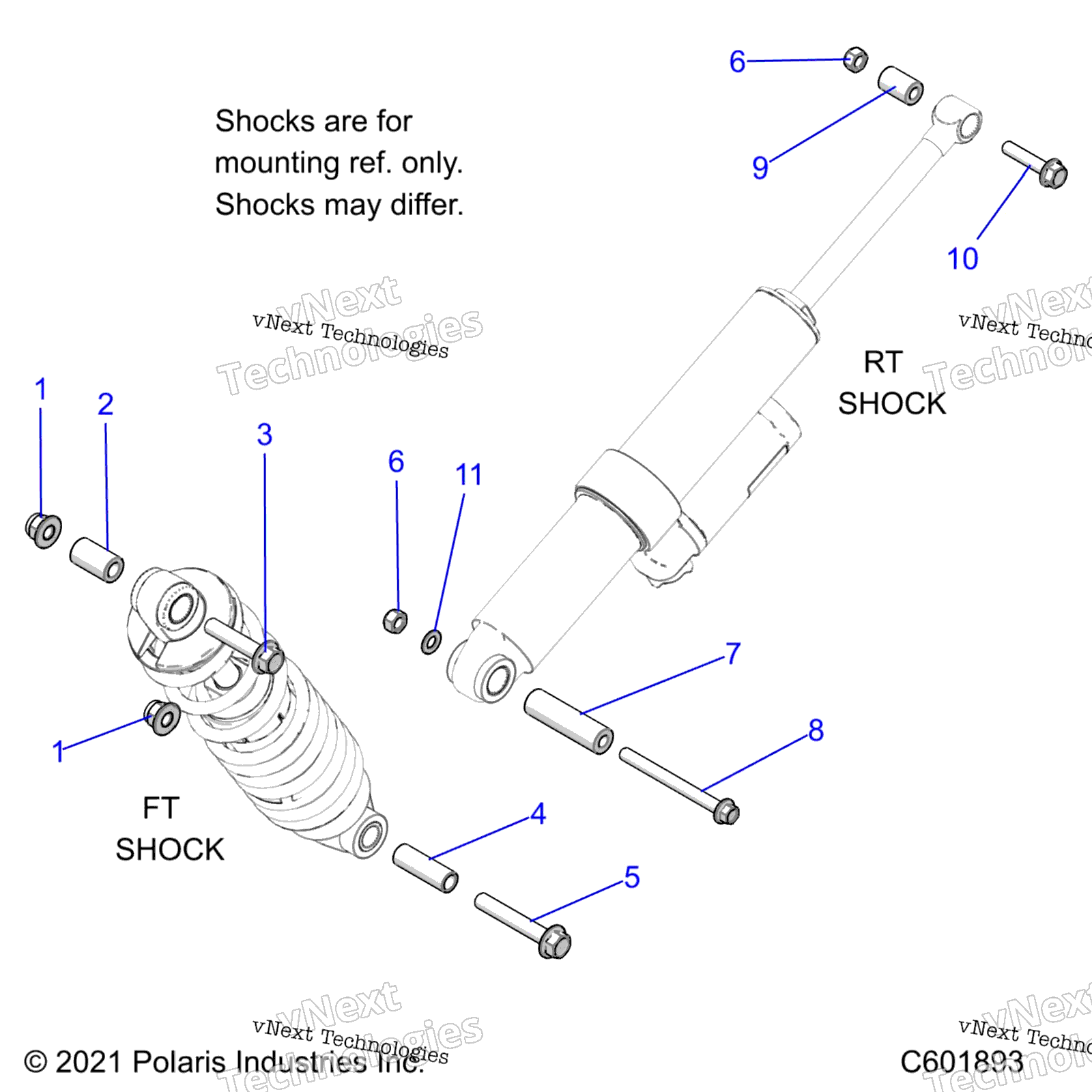 Suspension, Shock Mounting, задний Susp