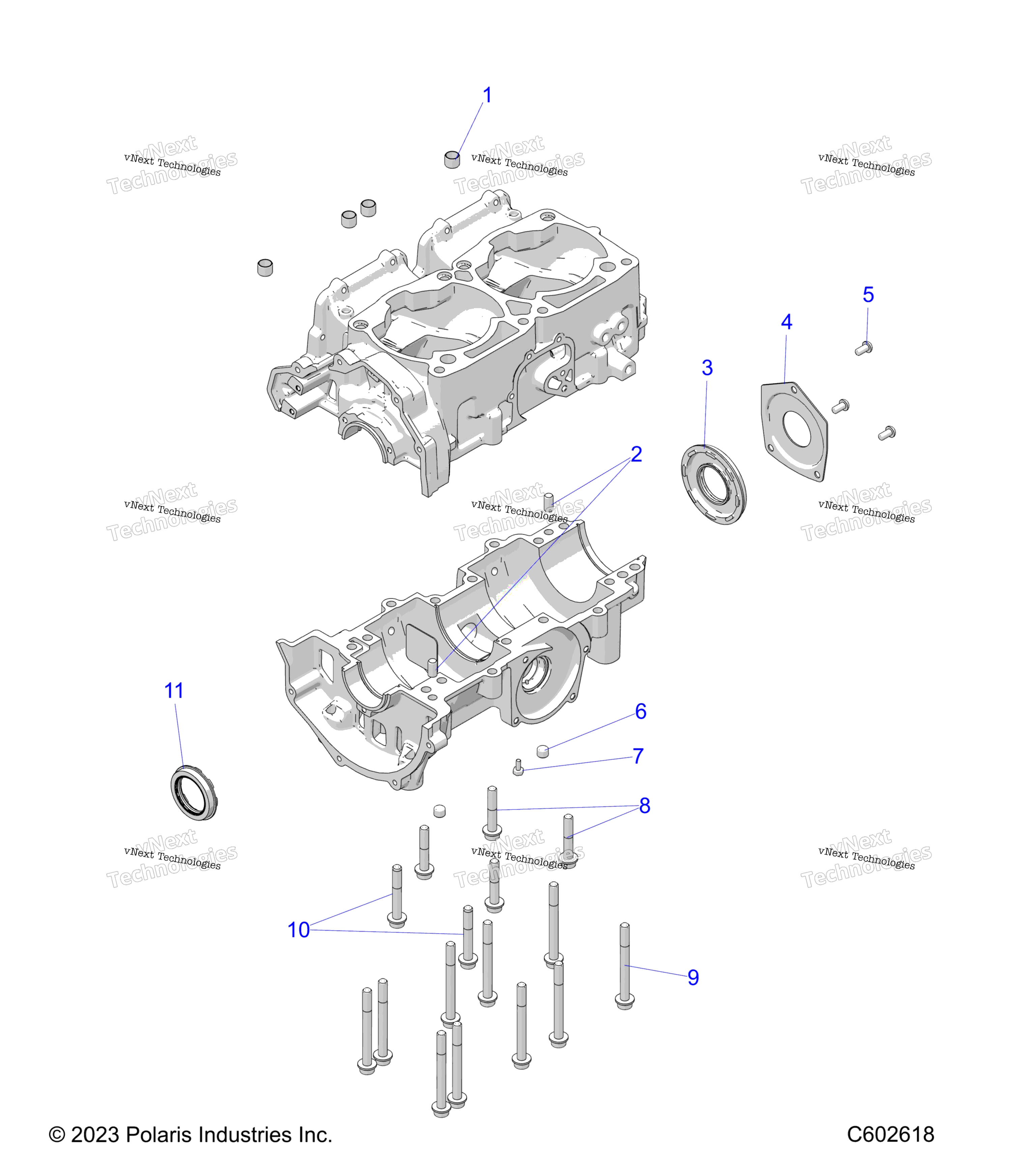 Двигатель, картер S24mdx6dsa/6Dea