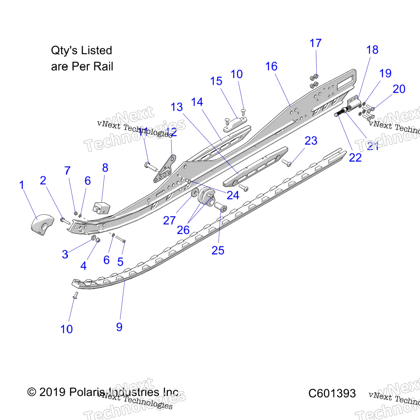 Suspension, Rail Asm. Lh / Rh S24mdx6dsa / 6Dea