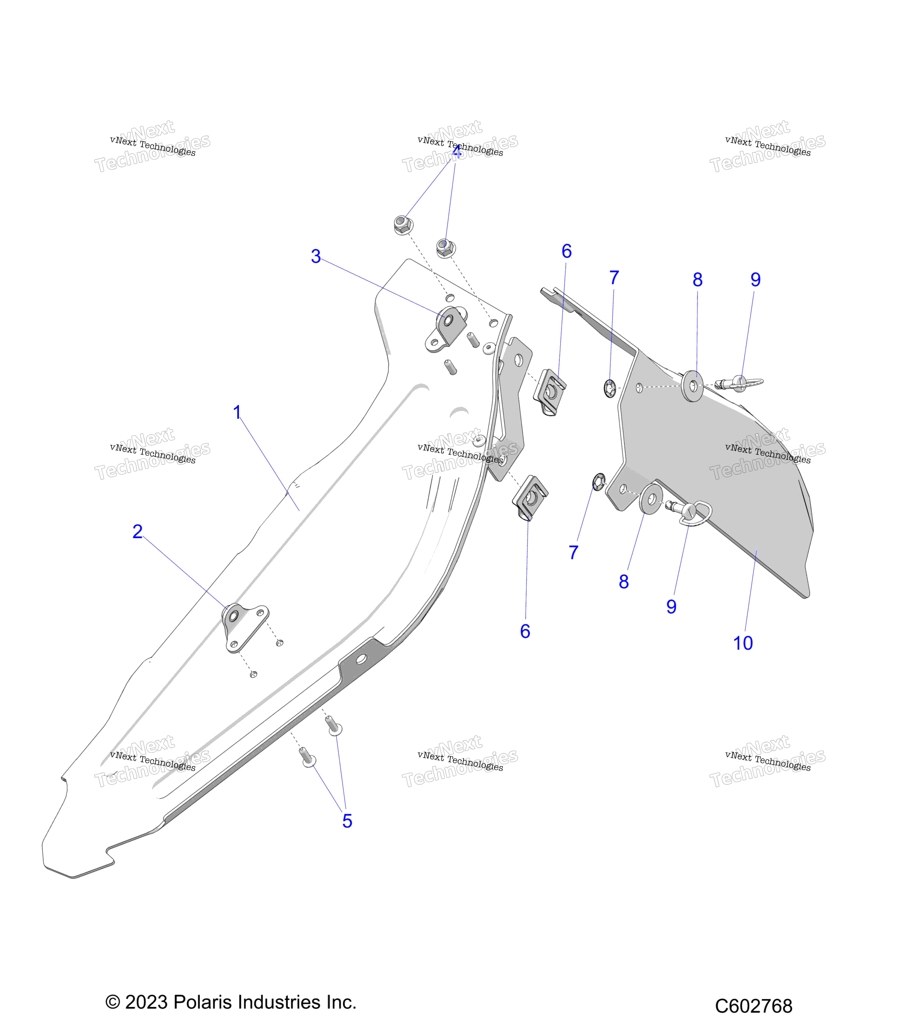 Chassis, сцепление защита Asm. и Shield