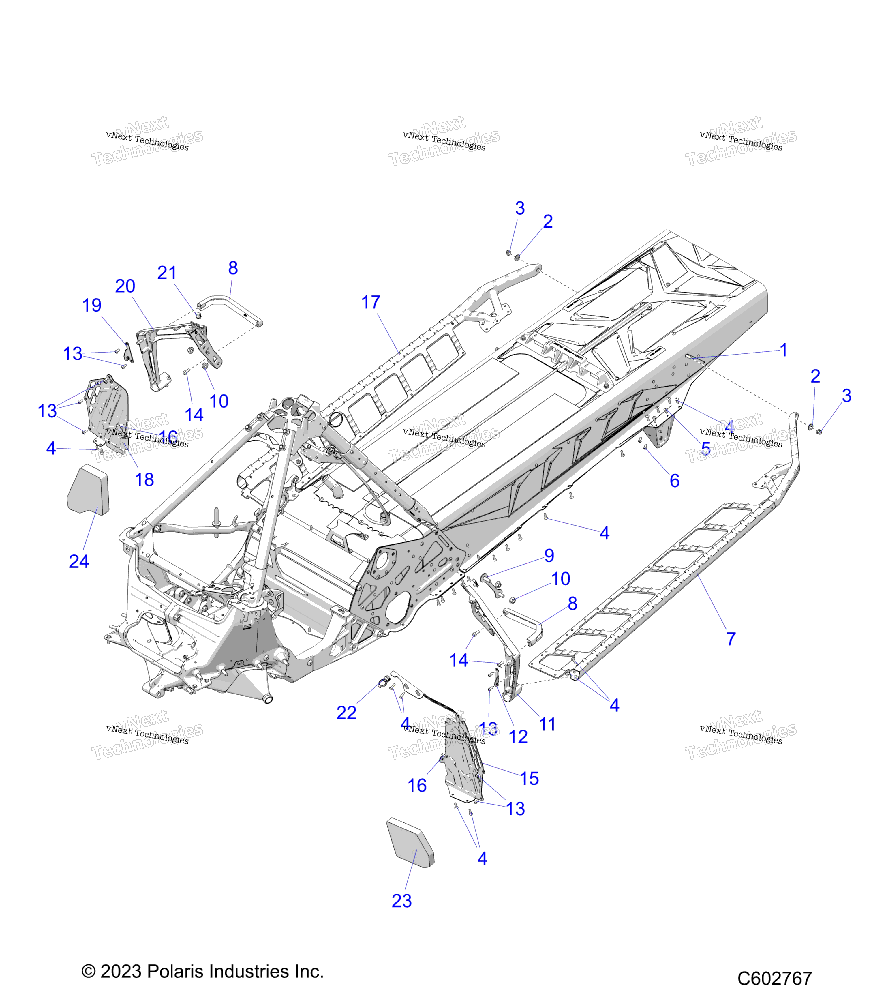 Chassis, Footrests, и Running Boards