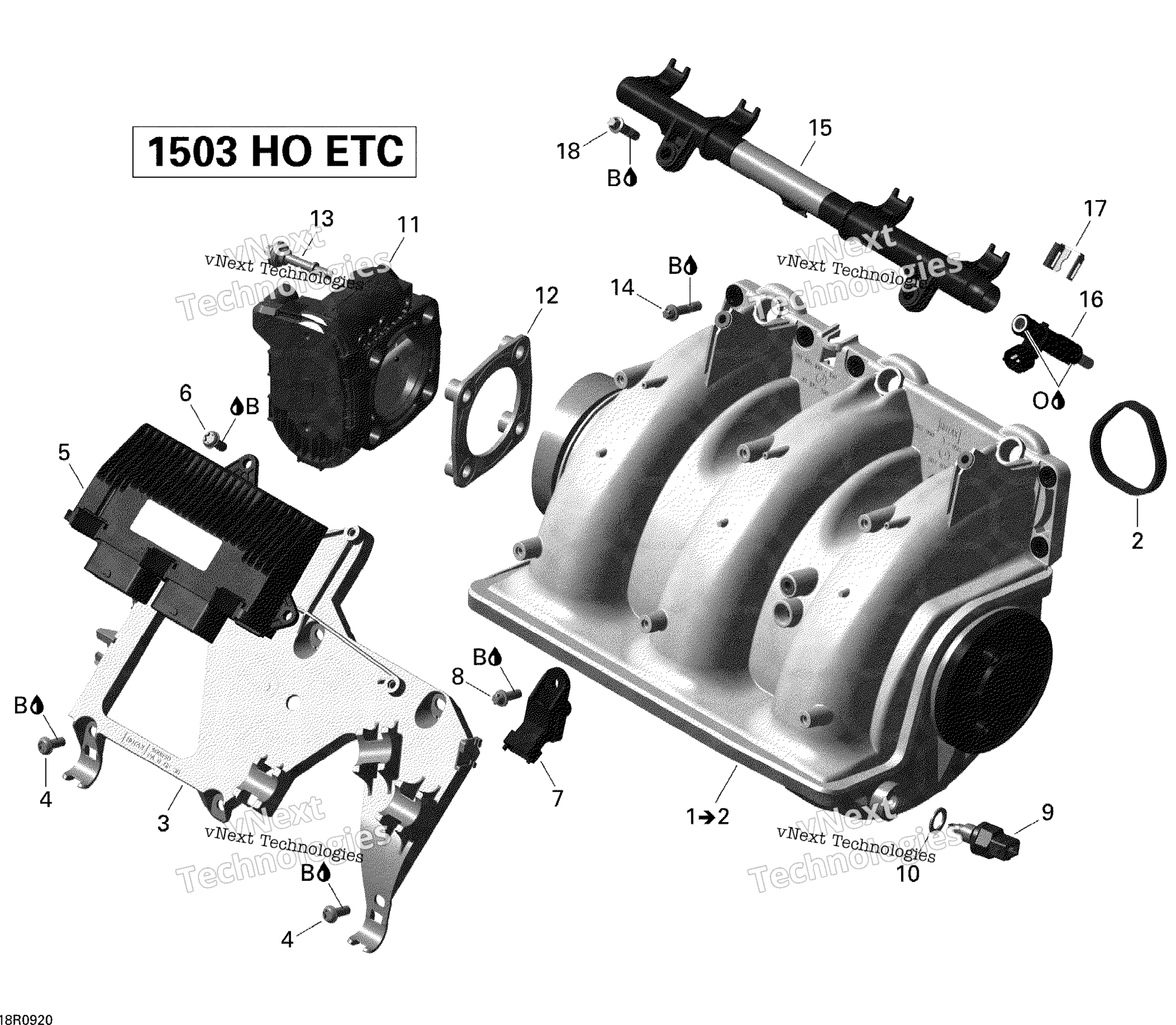 Воздушный впуск коллектор и Throttle кузов