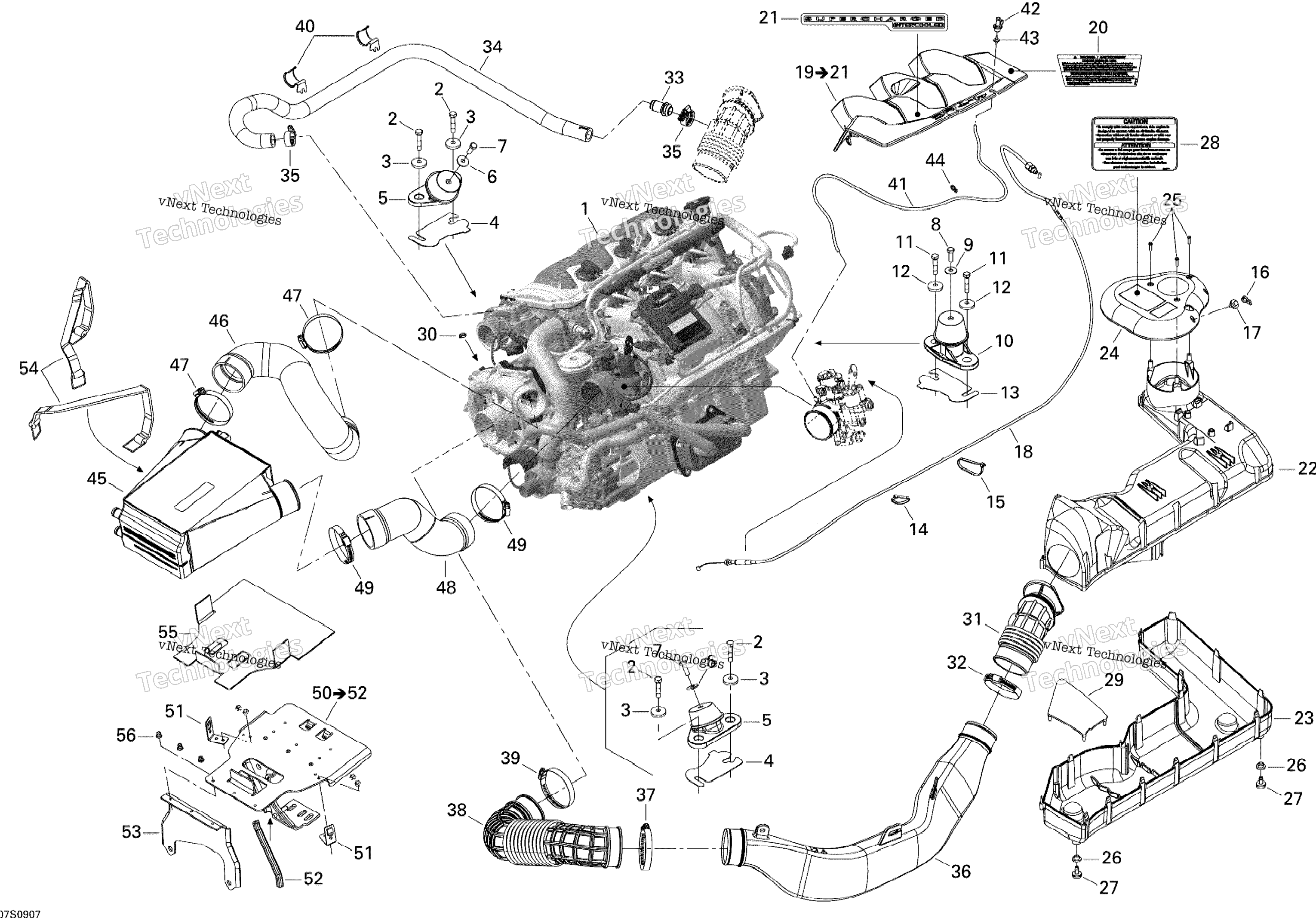 Двигатель And Air Intake Silencer