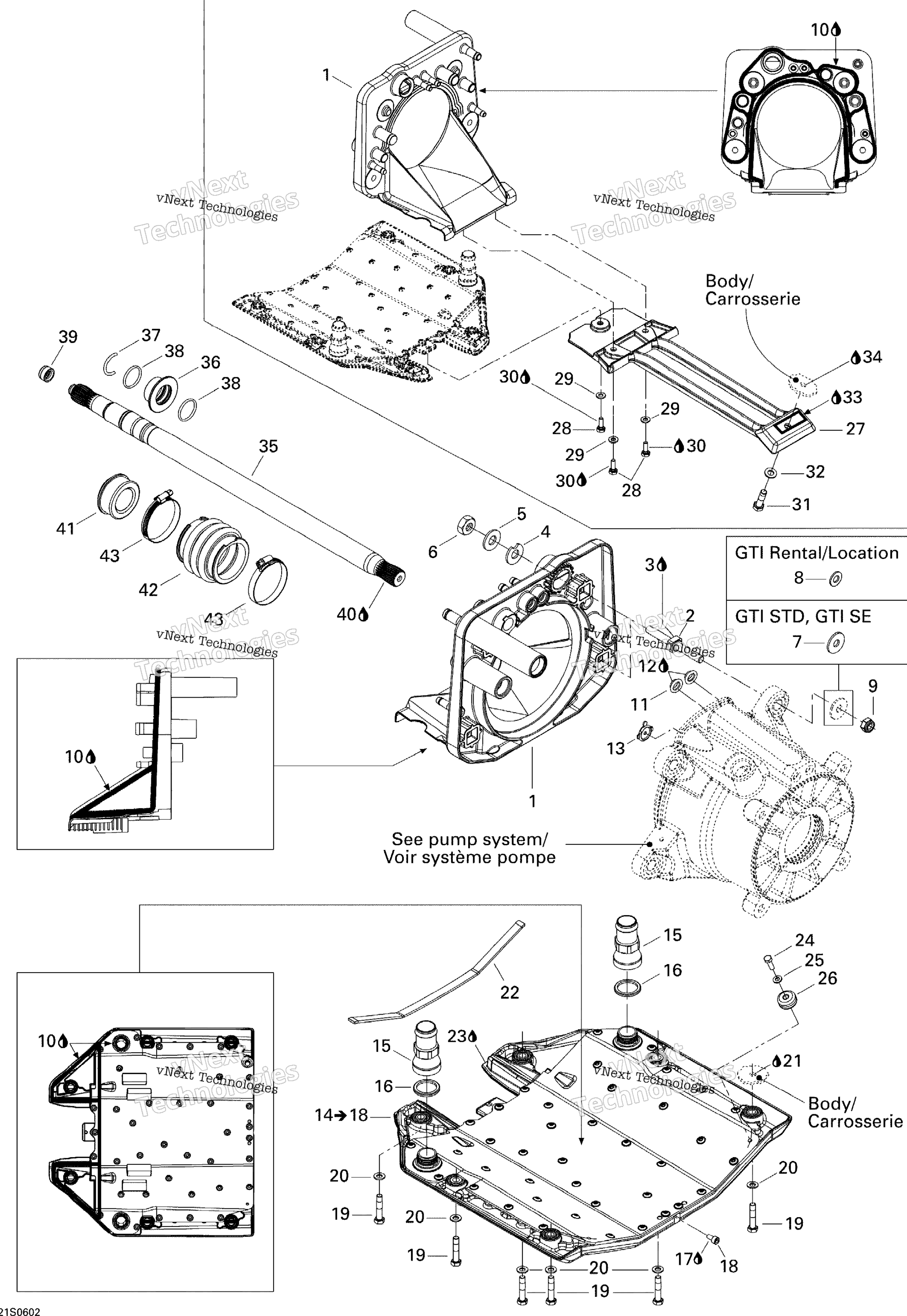 Движитель Gti Sdt, Gti Se