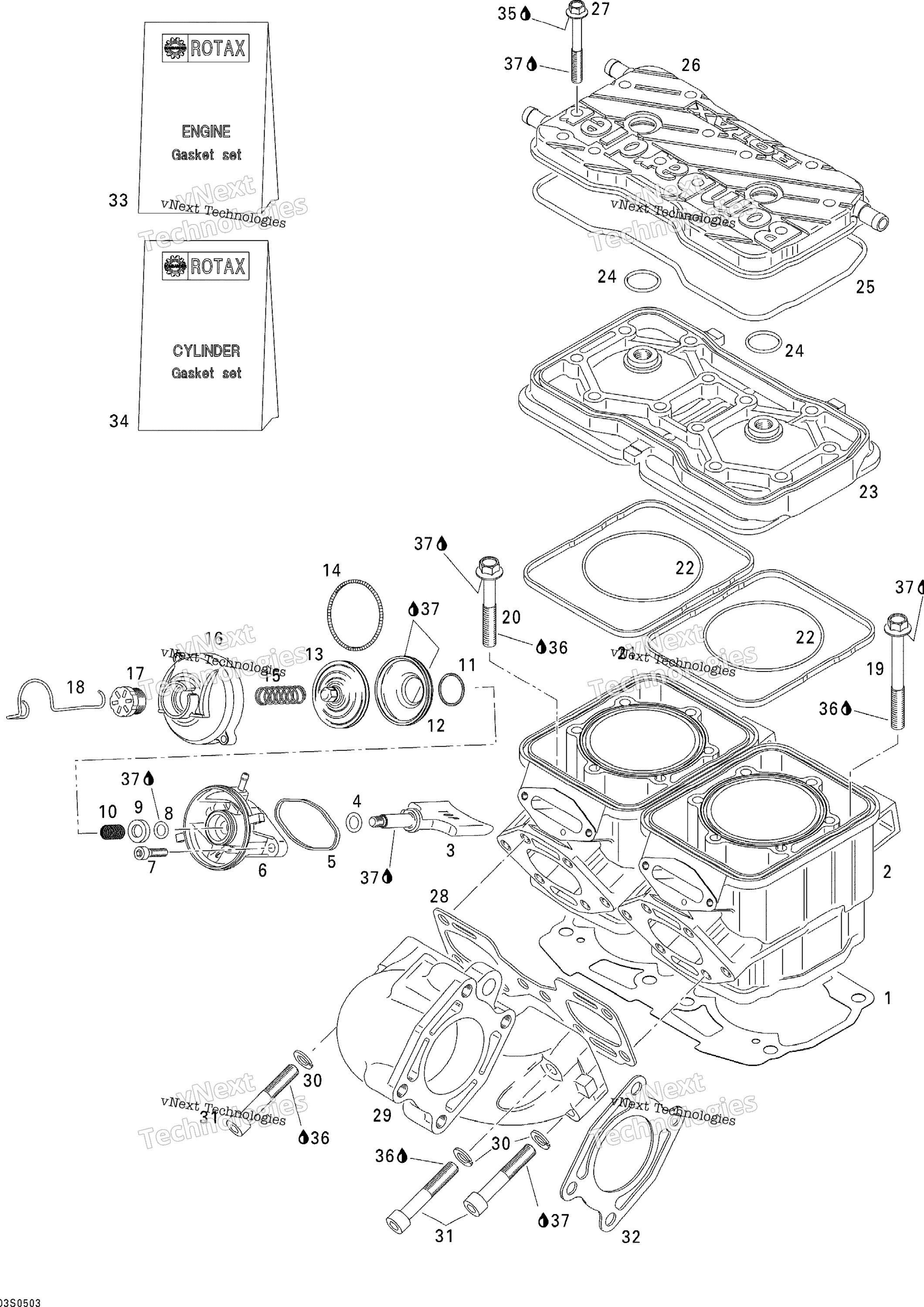 Цилиндр And Exhaust Manifold