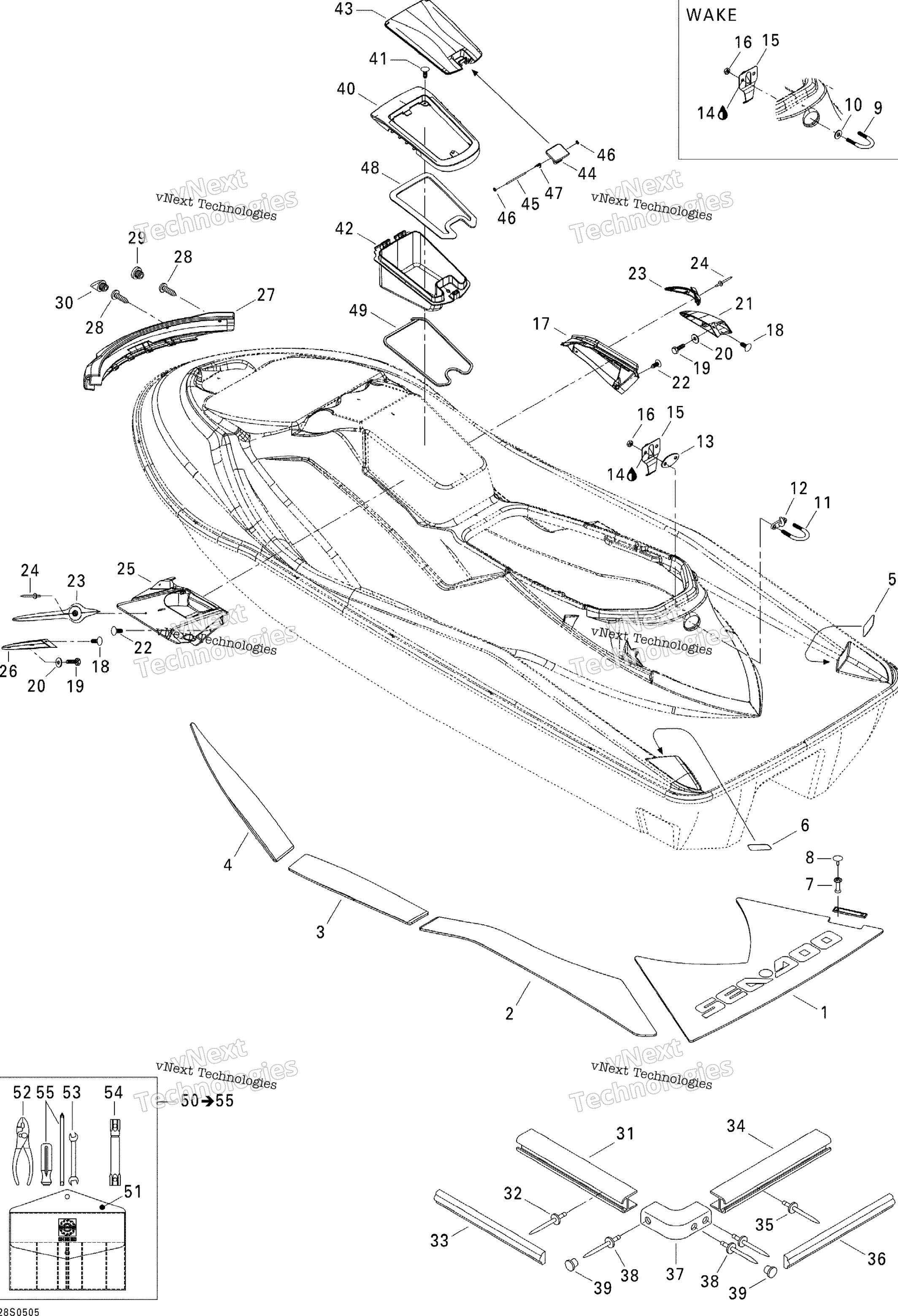 Body, задний View Std