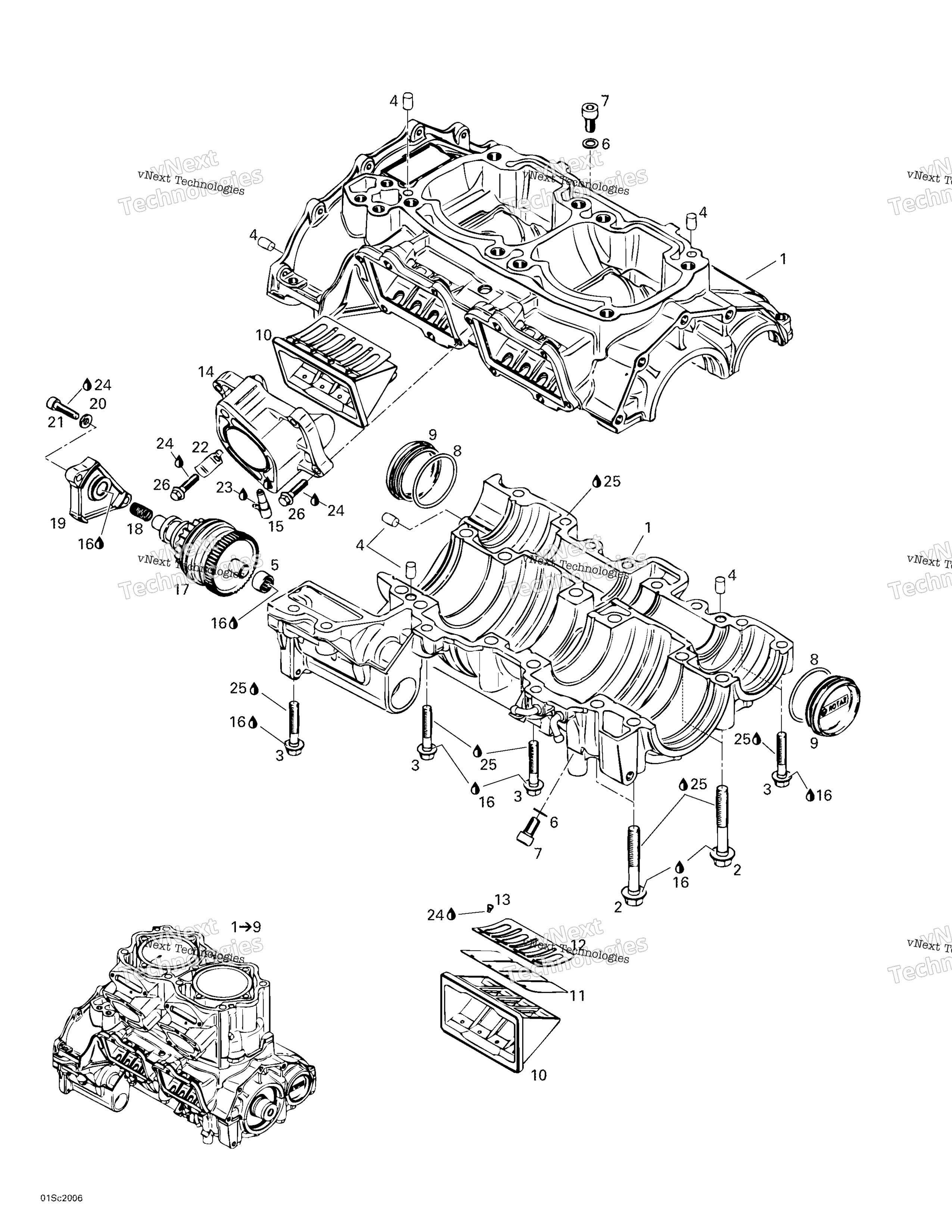 Crankcase, Reed клапан