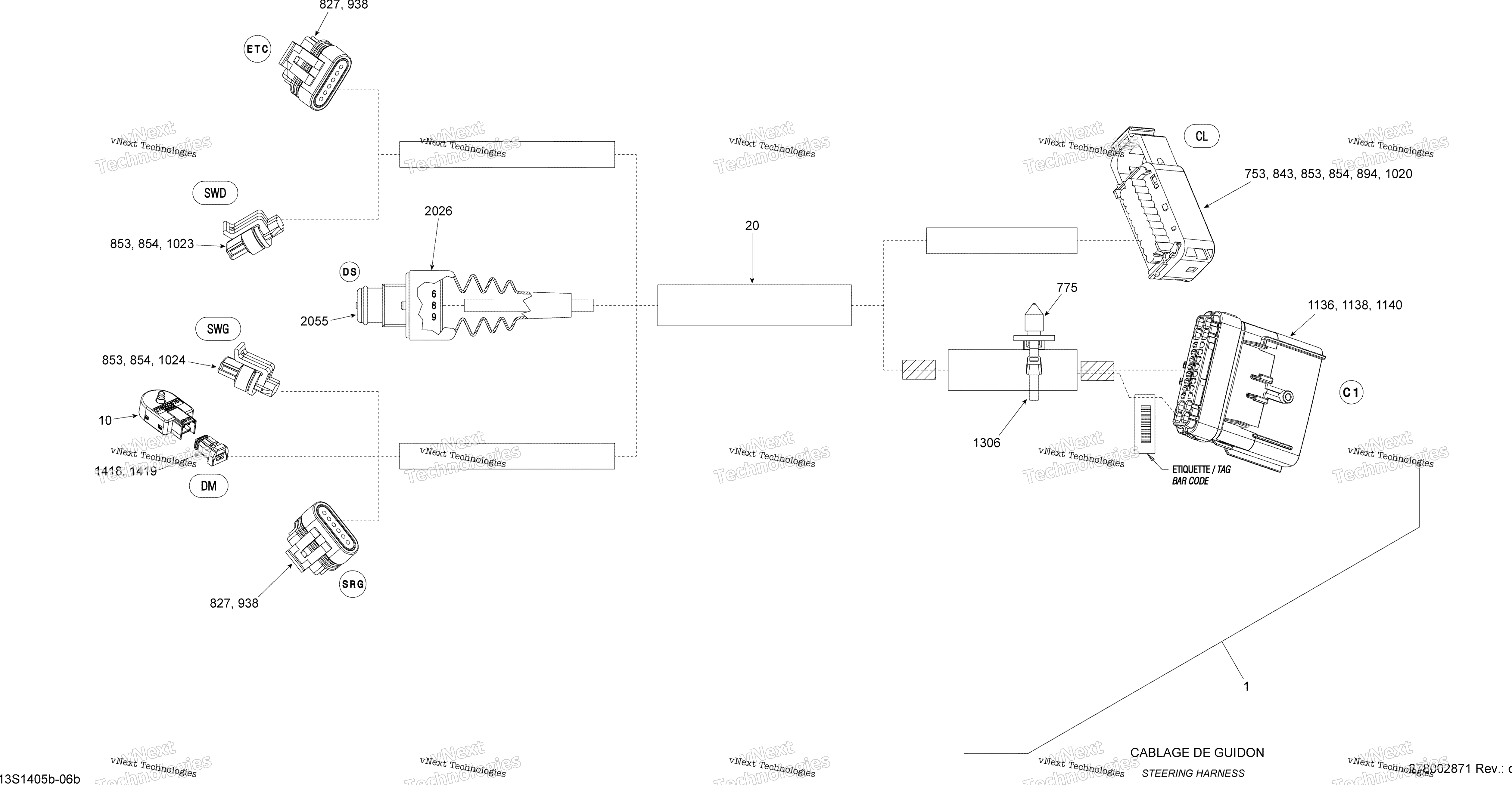 Жгут проводов Steering Harness