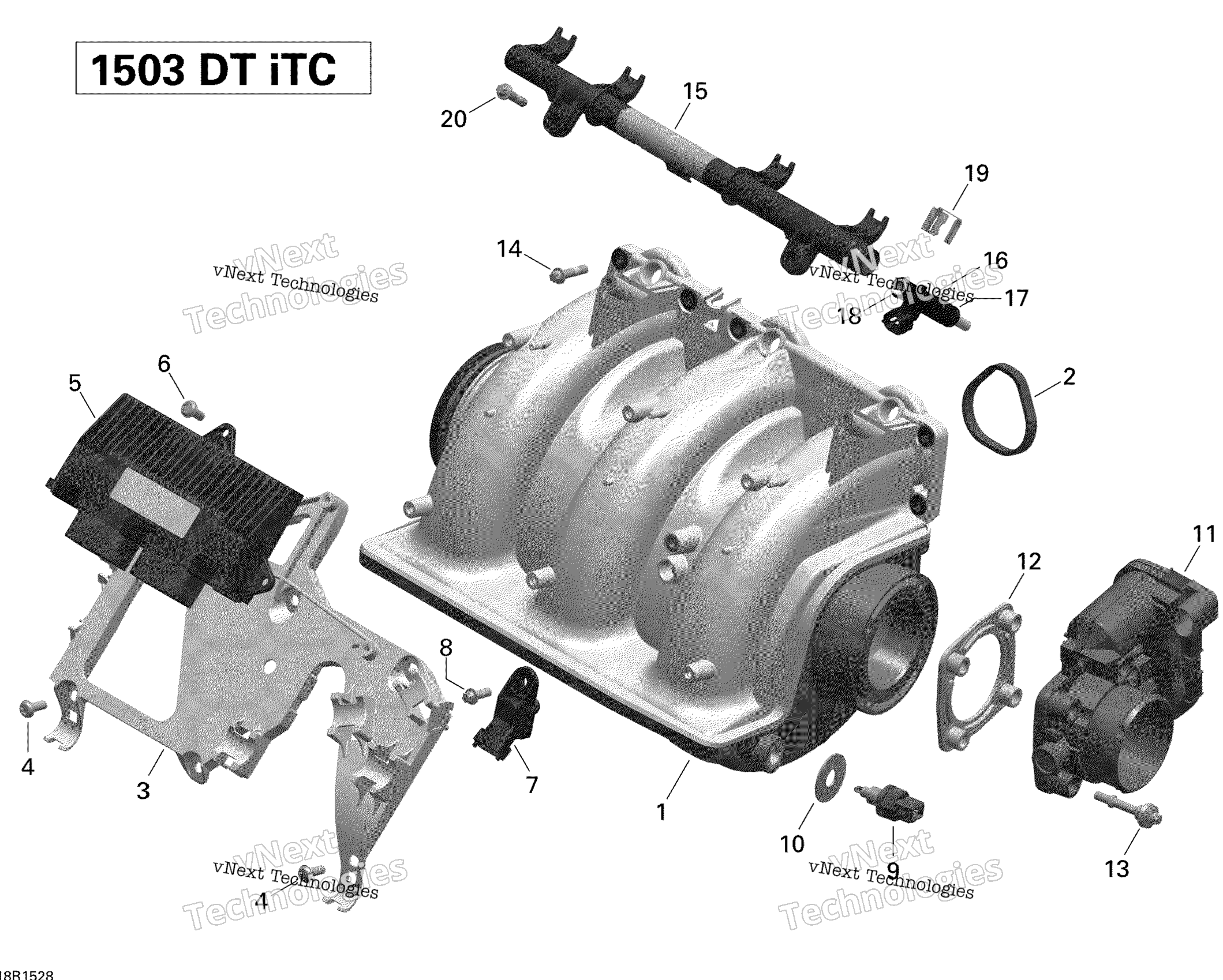 Воздушный впуск коллектор и Throttle кузов