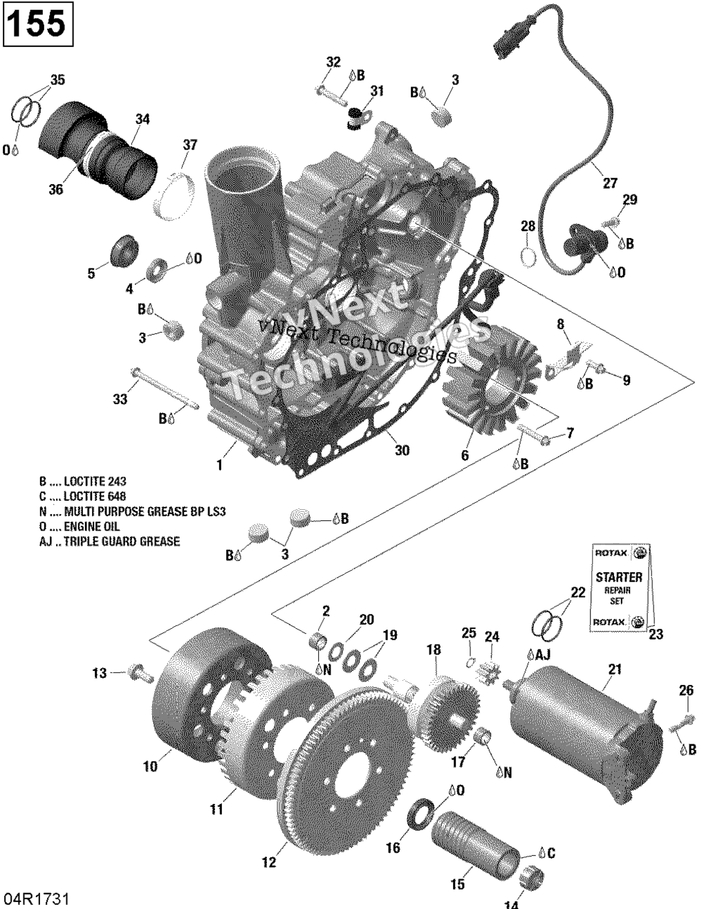 Pto крышка и Magneto 130 155 Model Without подвеска