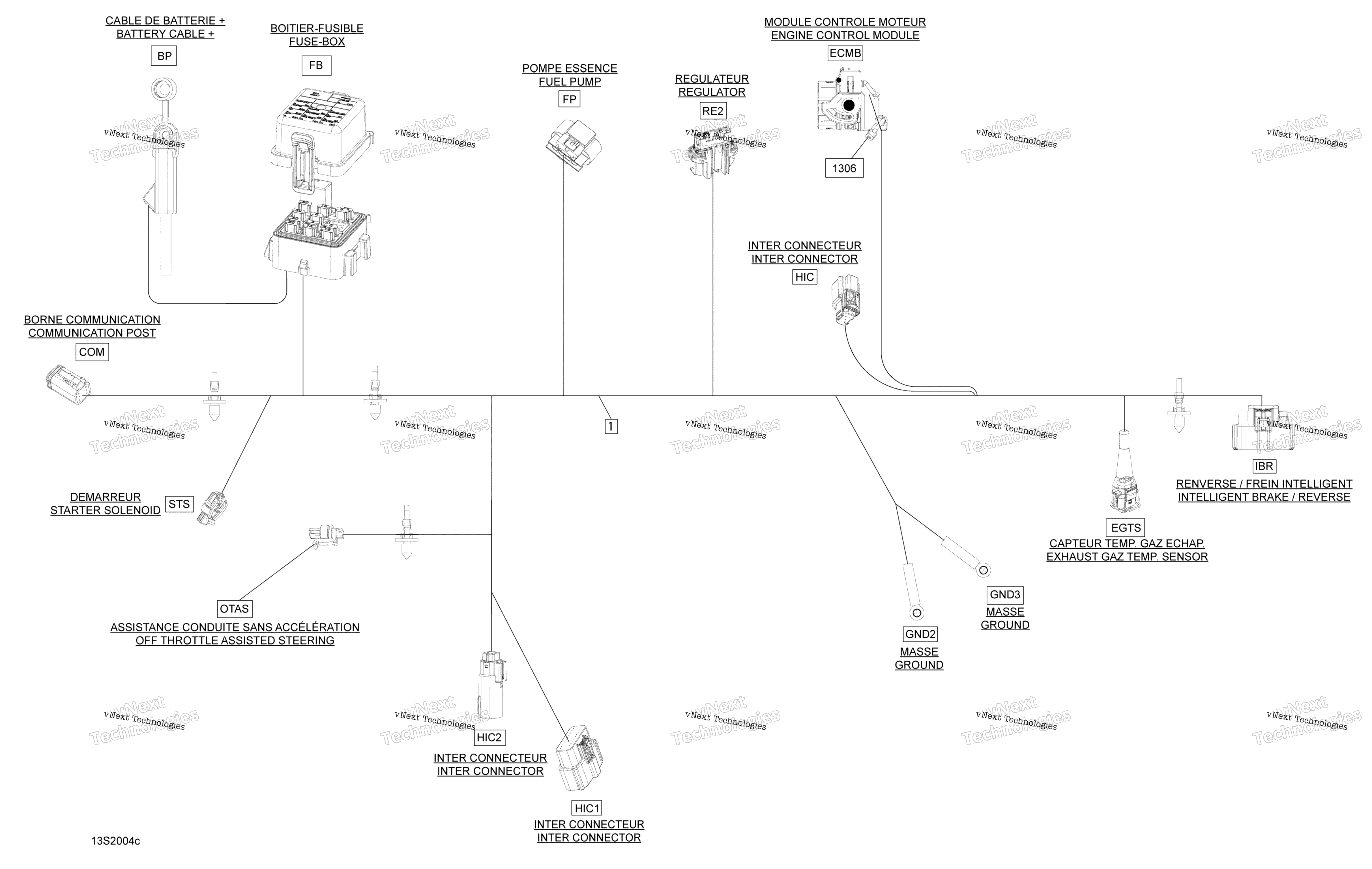 Электрооборудование Harness Main 278003704