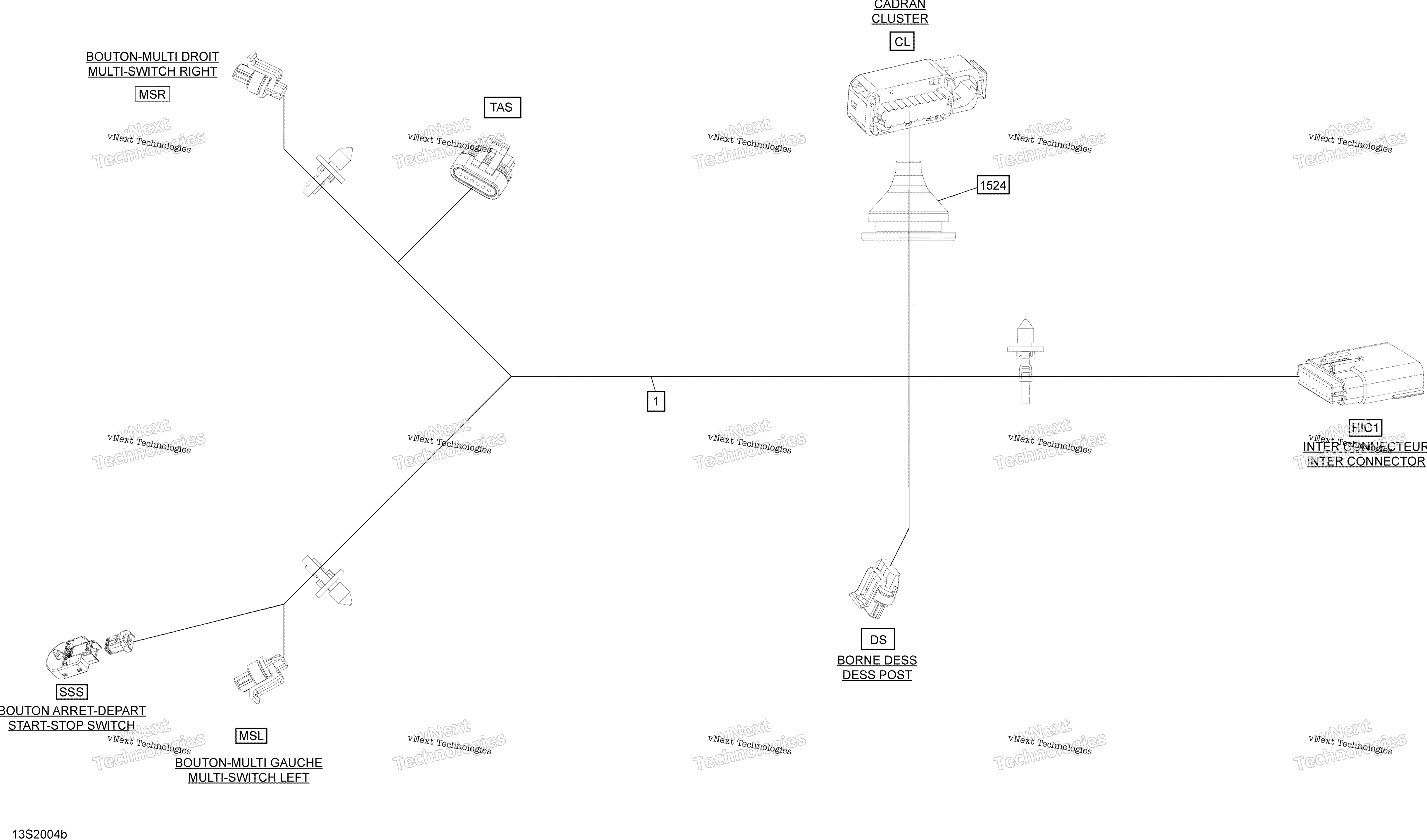 Электрооборудование Harness Steering 278003827