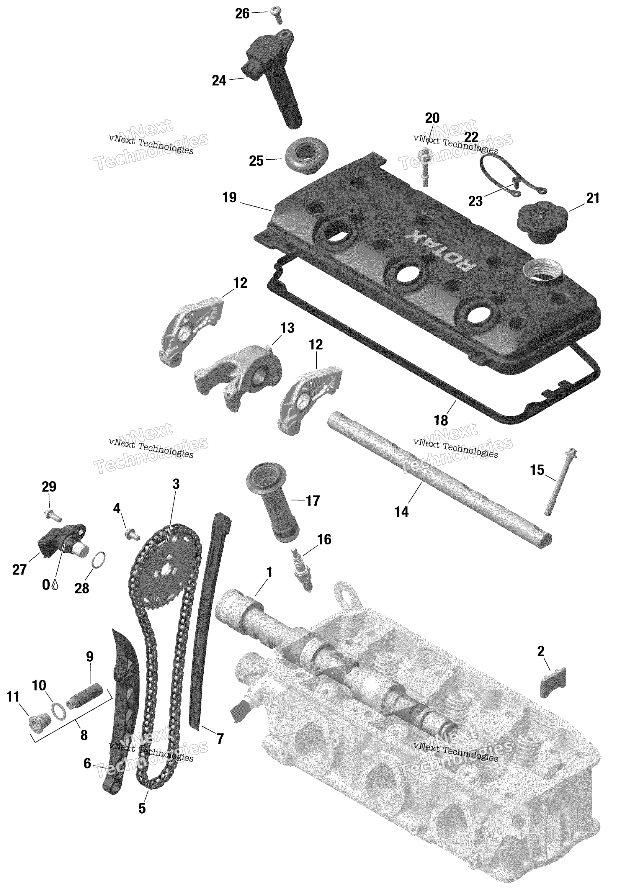 Двигатель - Valve Train - 1630 Scic