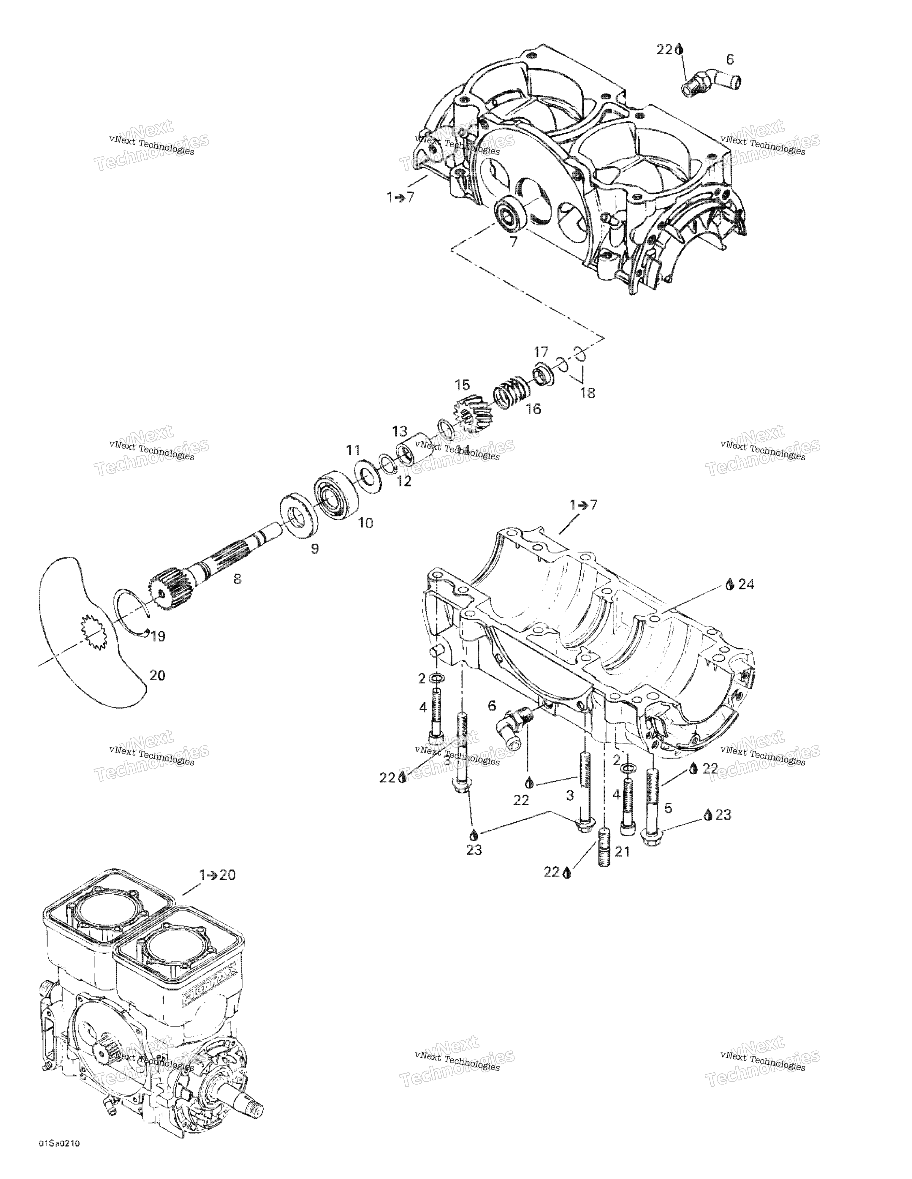 Crankcase, Rotary клапан