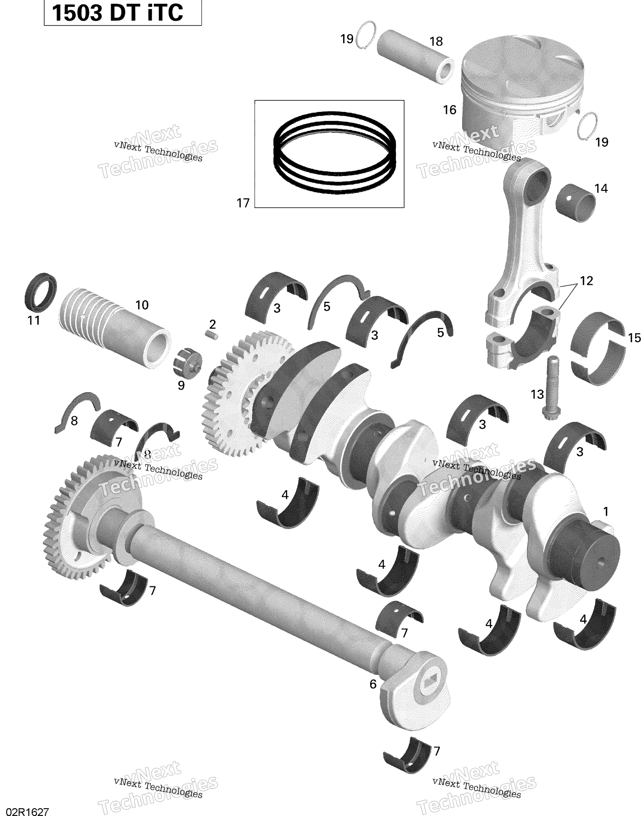 Crankshaft, Pistons и Balance Shaft 130