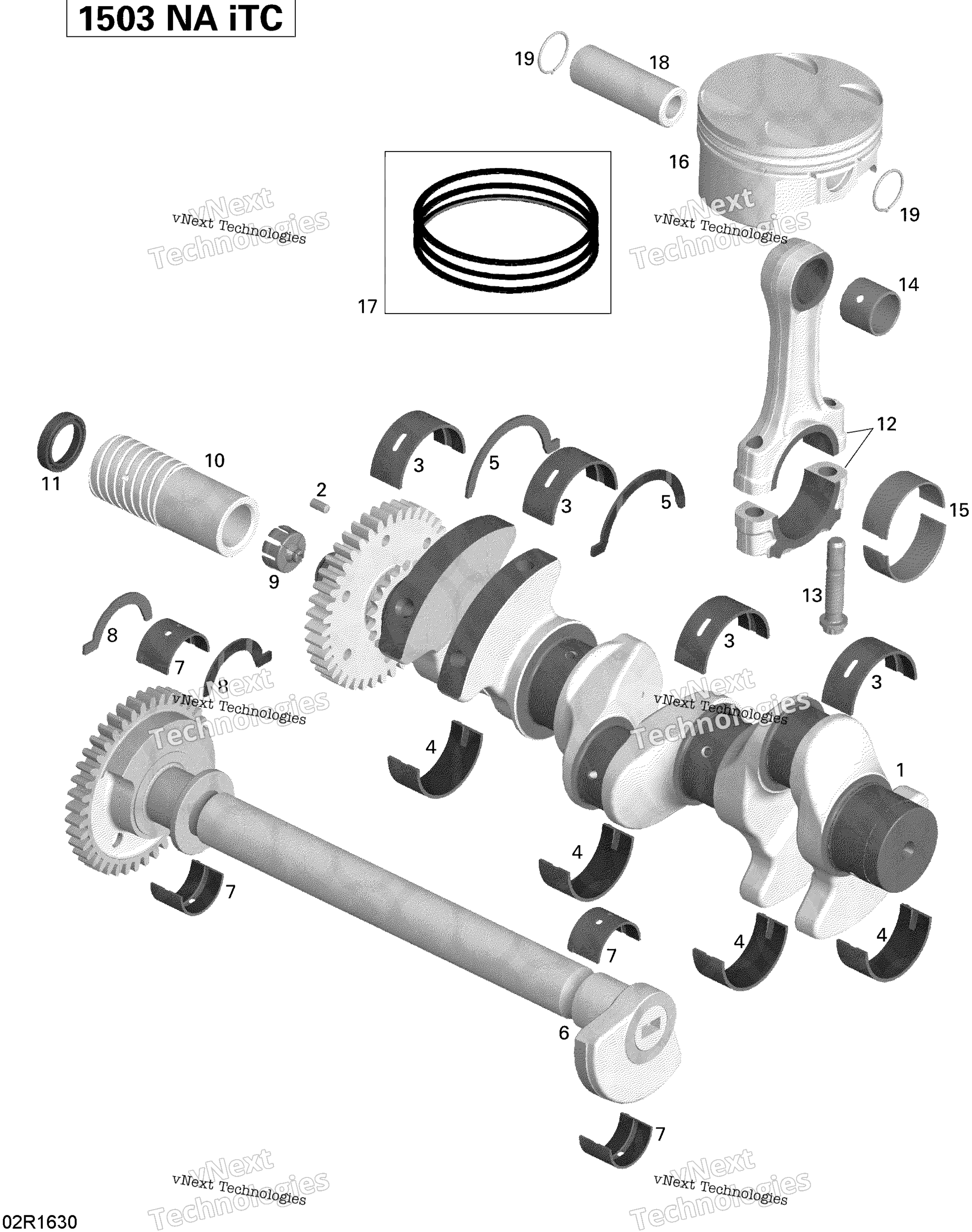 Crankshaft, Pistons и Balance Shaft 155