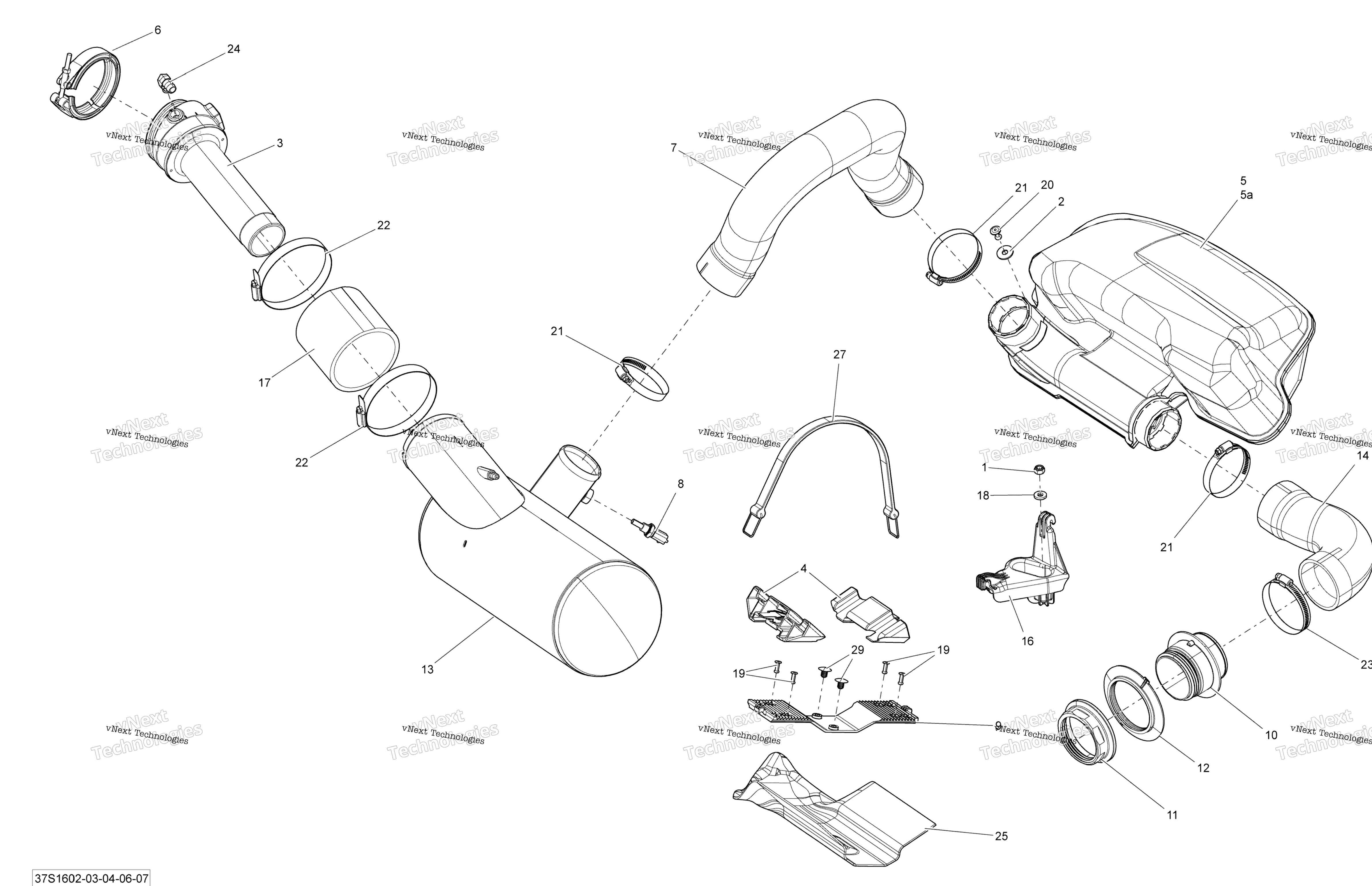 Выхлопная система System Witout Suspension 155, 215