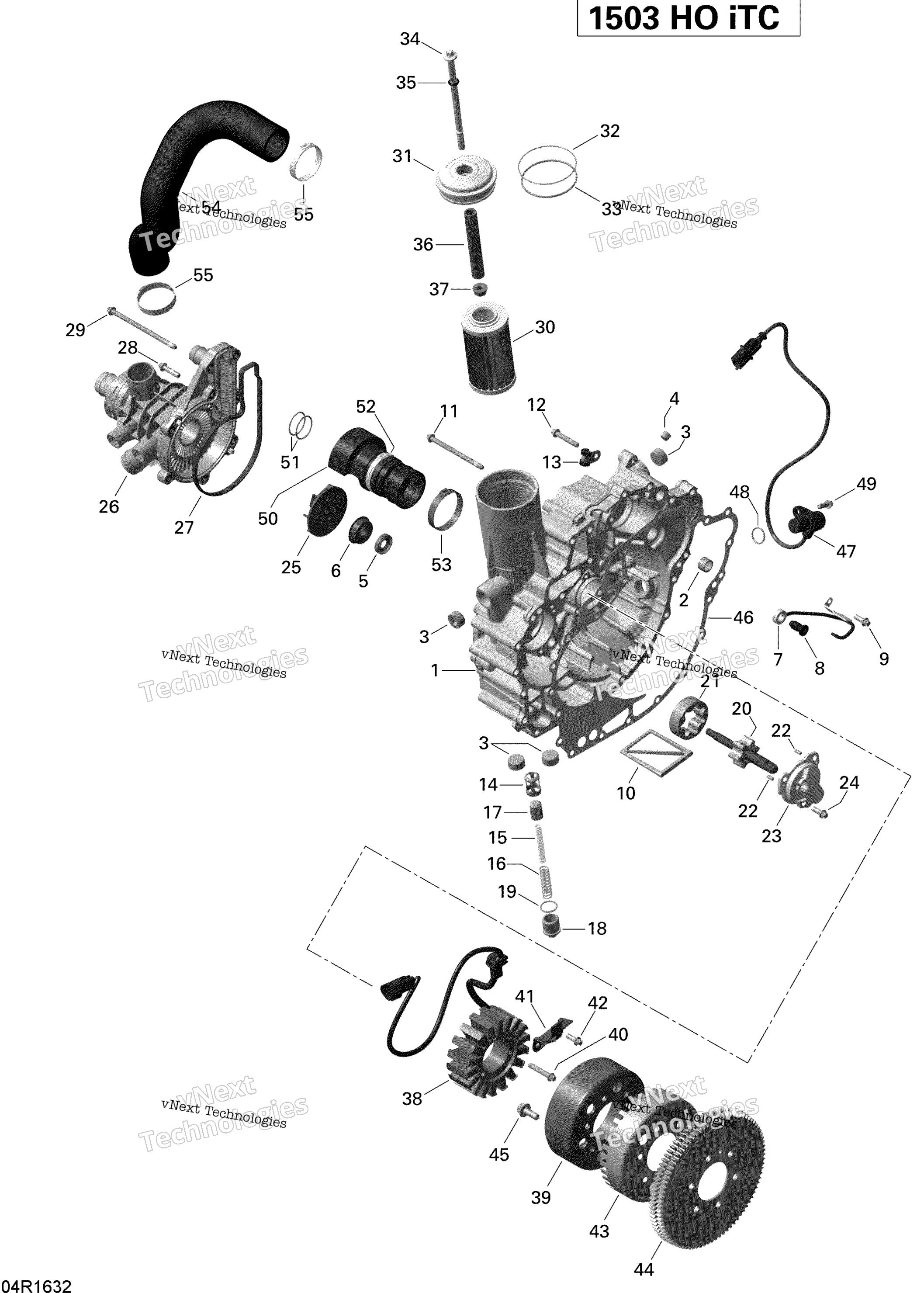 Pto крышка и Magneto 260