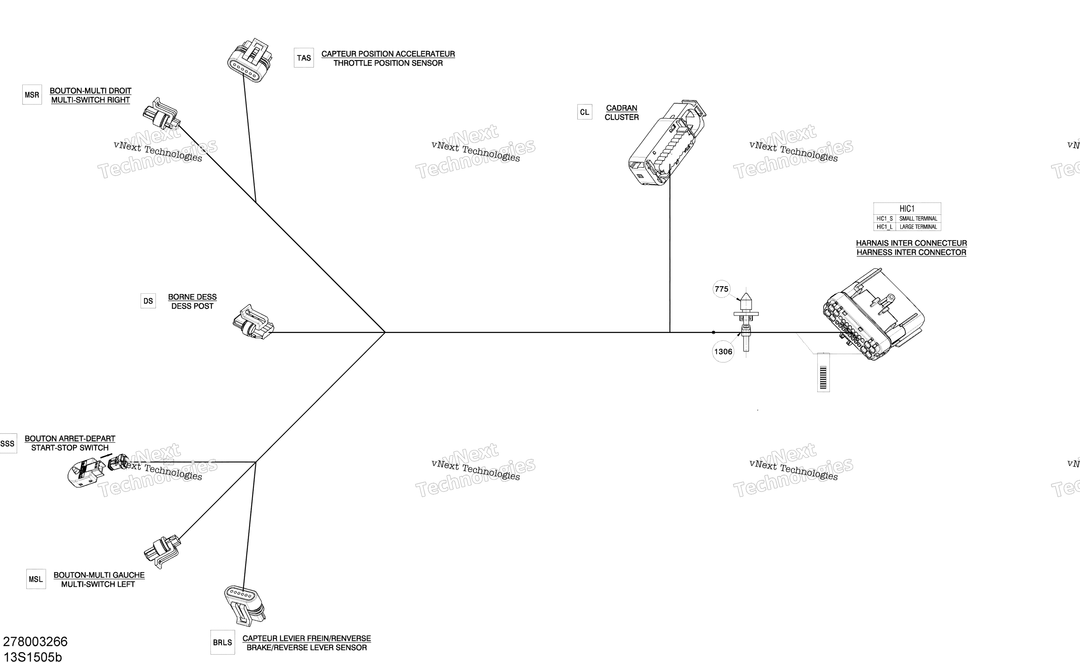 Жгут проводов - Steering Harness - 278003266 (Refer To Electrical System For Model)