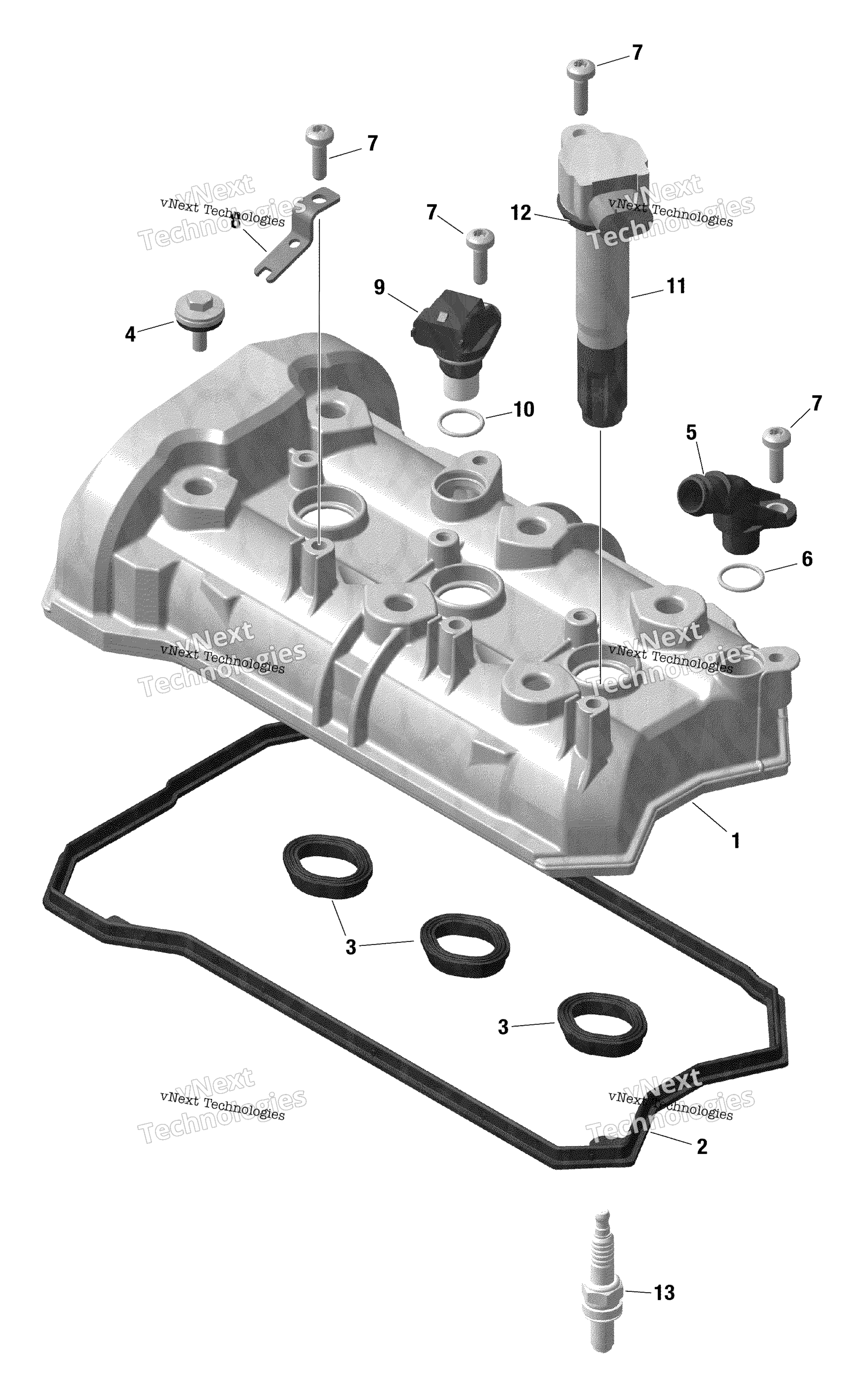 Rotax клапан крышка / Built From Nov 6 2020